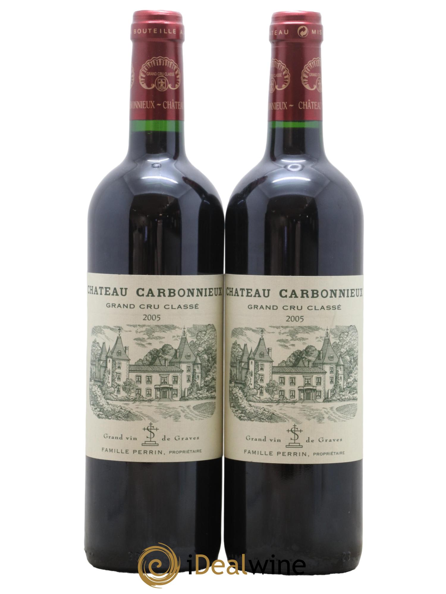 Château Carbonnieux Cru Classé de Graves 2005 - Lot de 2 bouteilles - 0