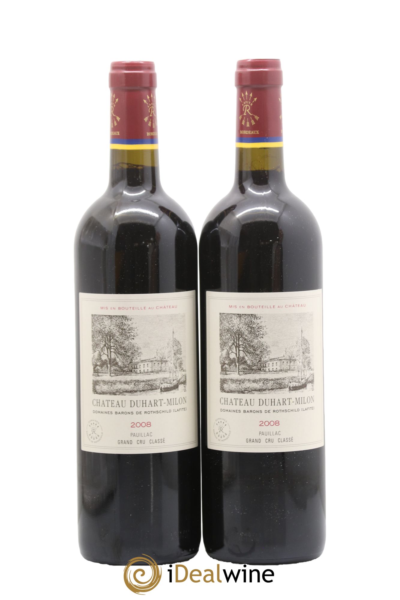 Château Duhart-Milon 4ème Grand Cru Classé 2008 - Lot de 2 bouteilles - 0
