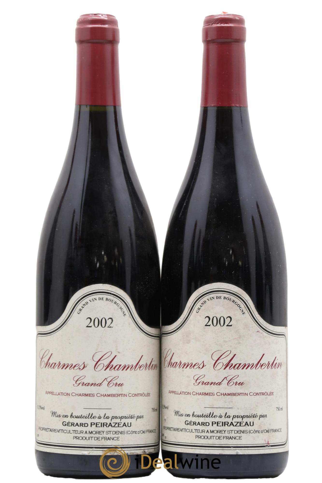 Charmes-Chambertin Grand Cru Peirazeau (Domaine) 2002 - Lot de 2 bouteilles - 0