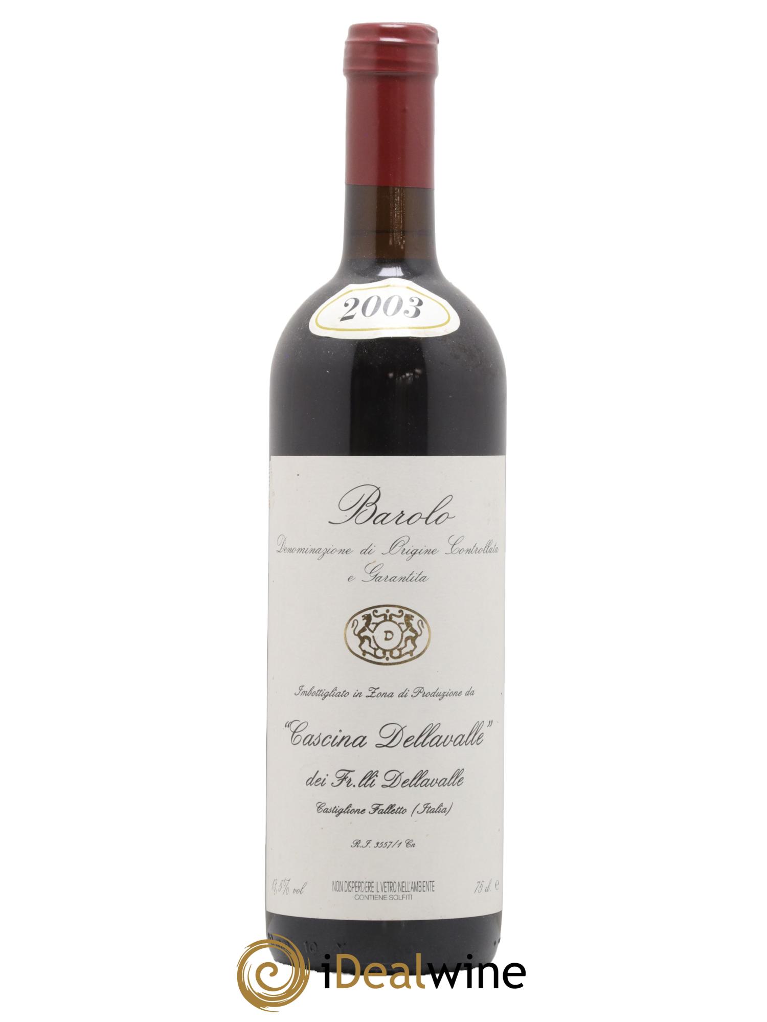 Barolo Cascina Dellavalle 2003 - Lot de 1 bouteille - 0