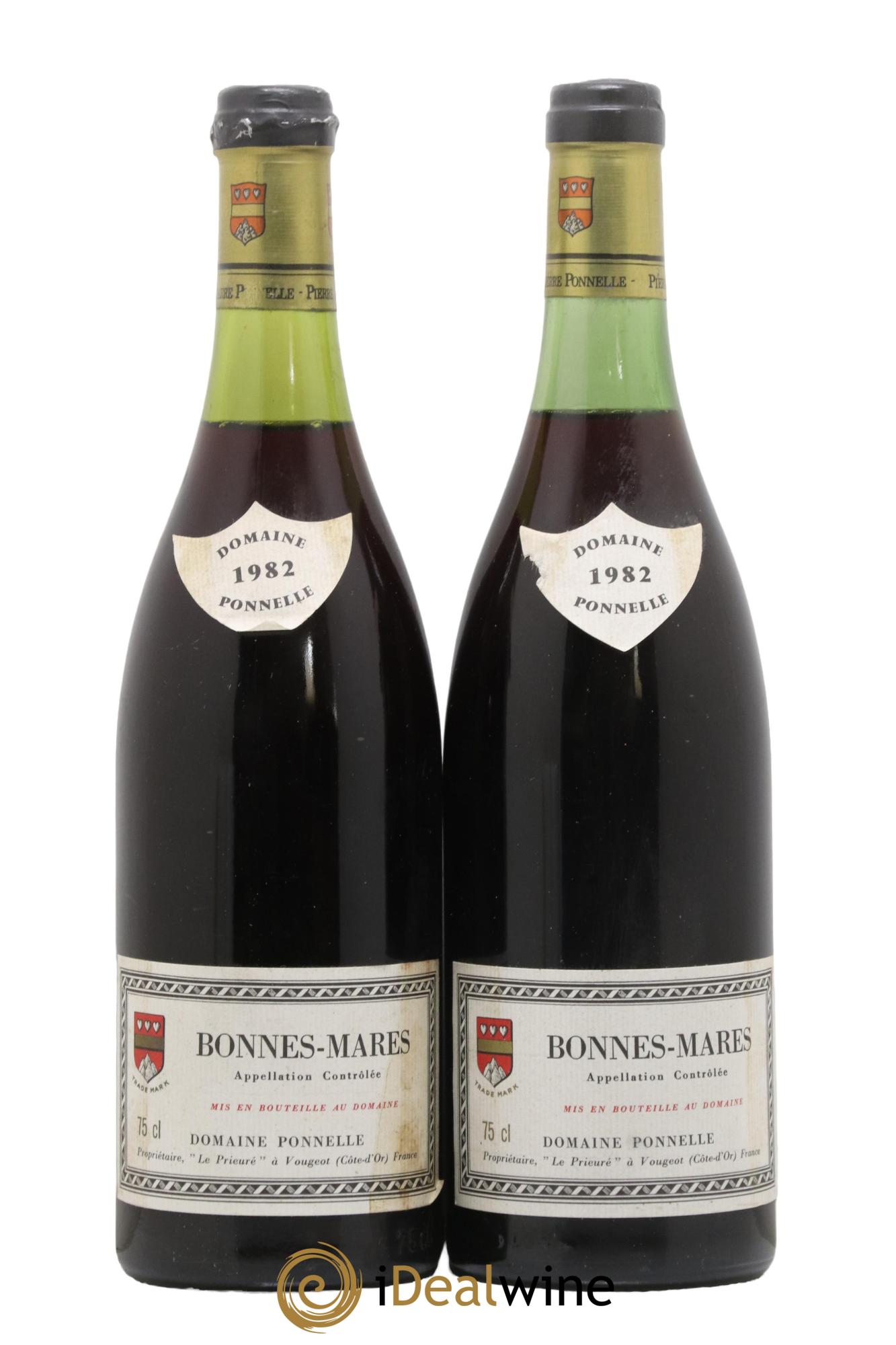 Bonnes-Mares Grand Cru Domaine Pierre Ponnelle 1982 - Lot de 2 bouteilles - 0