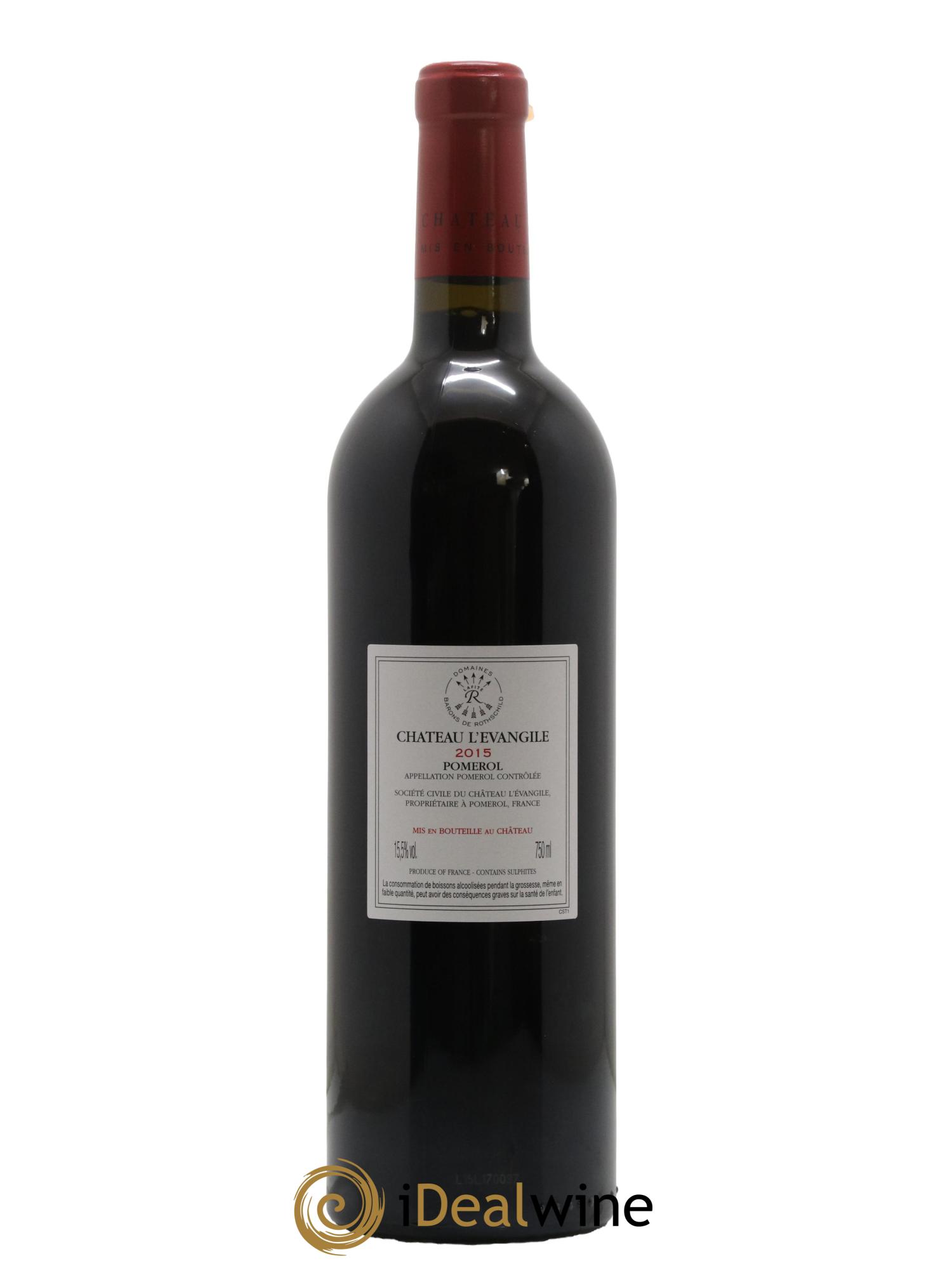 Château l' Évangile 2015 - Lot de 1 bouteille - 1
