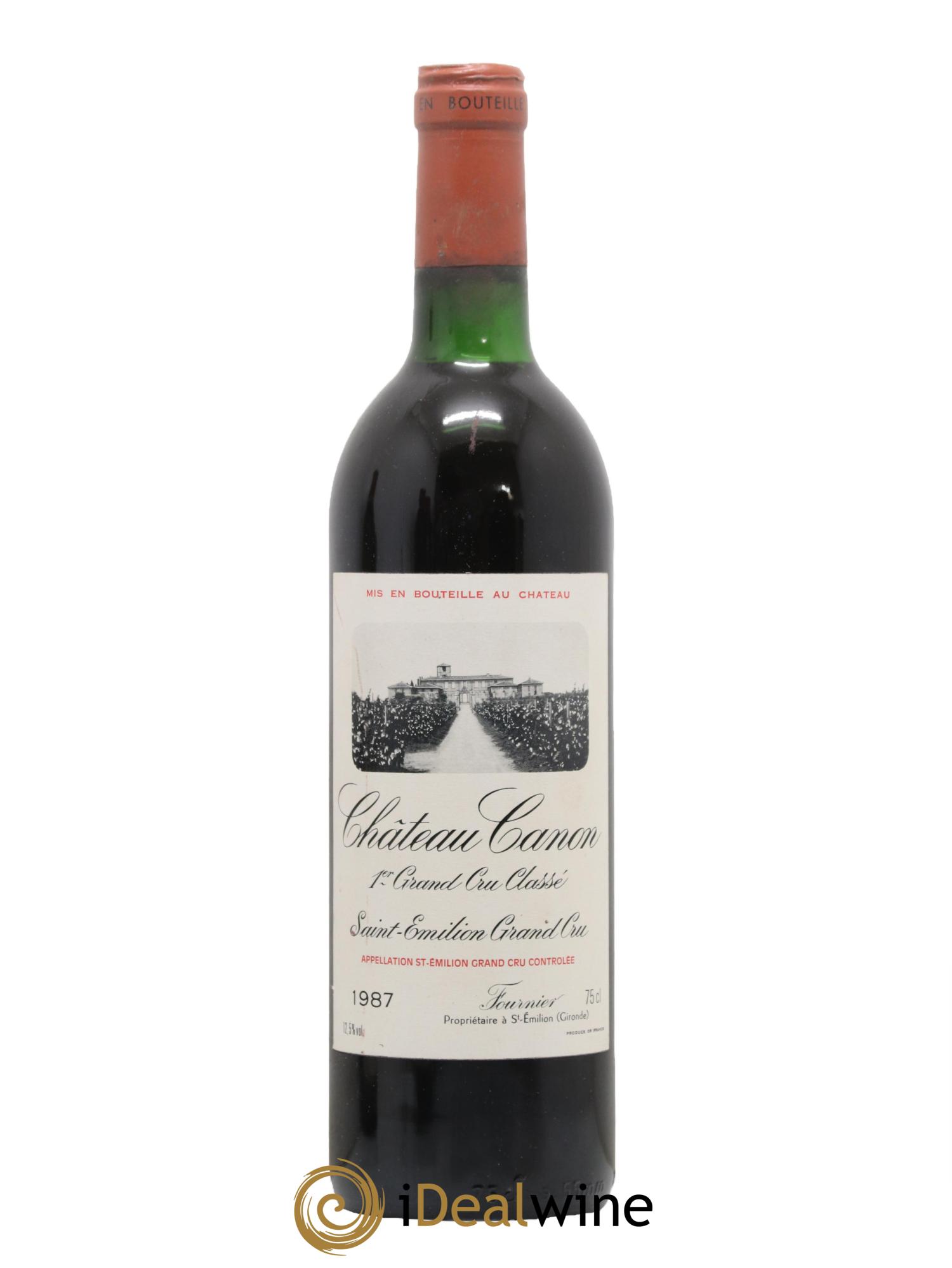 Château Canon 1er Grand Cru Classé B 1987 - Lot de 1 bouteille - 0