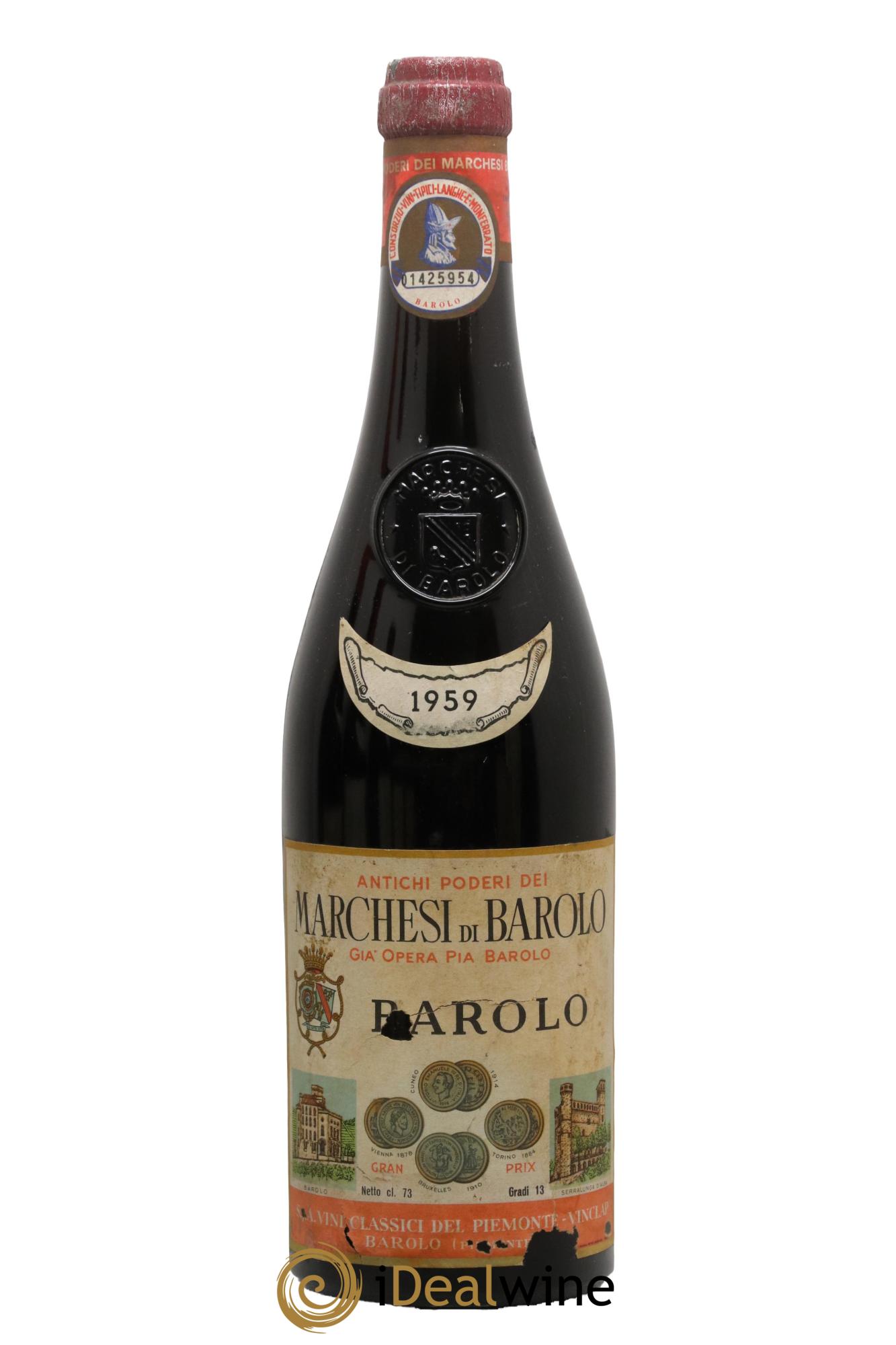 Barolo DOCG Marchesi di Barolo 1959 - Lot of 1 bottle - 0