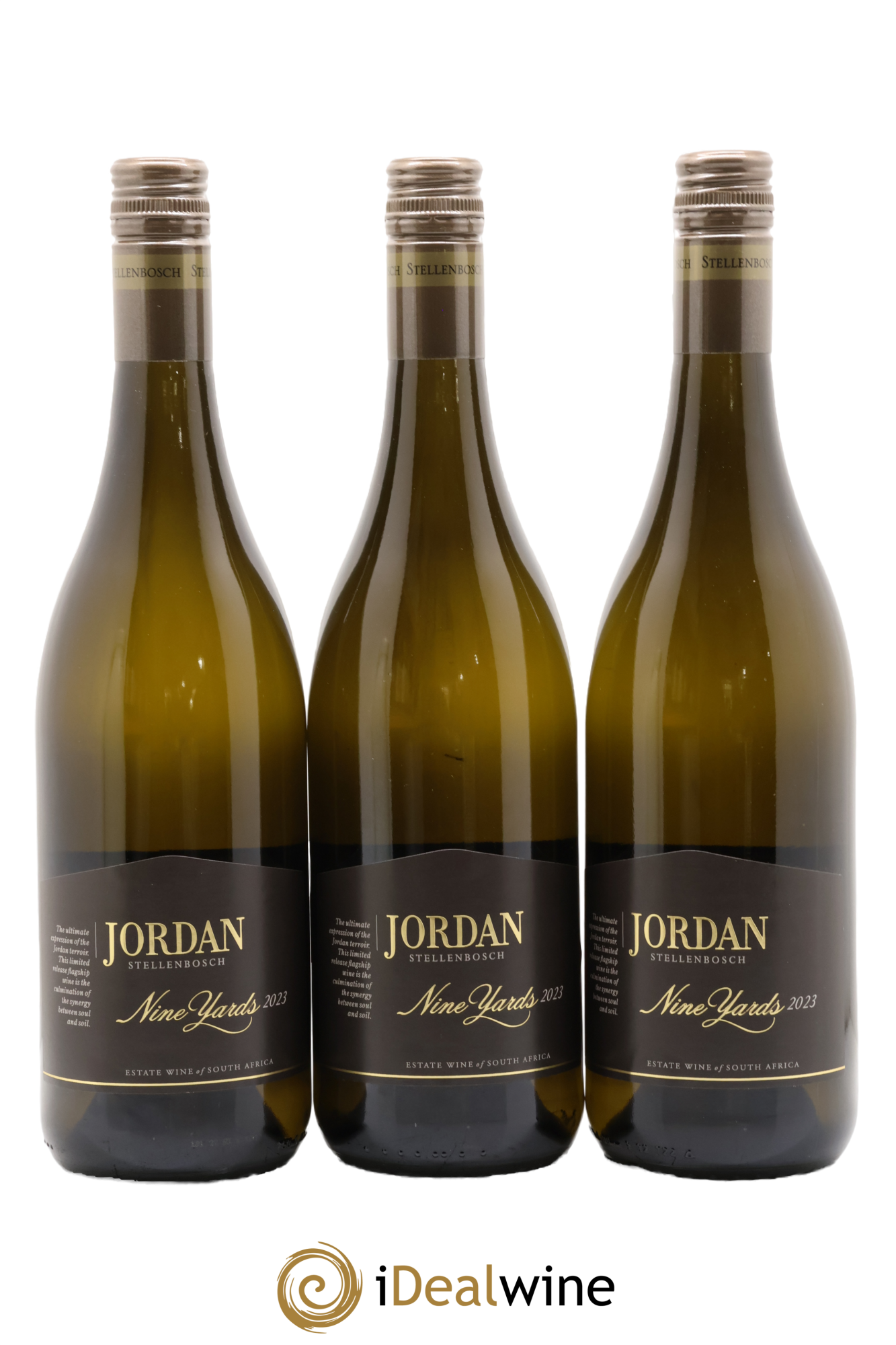 Afrique du Sud Chardonnay Nineyards Jordan wines 2023 - Lot de 3 bouteilles - 0