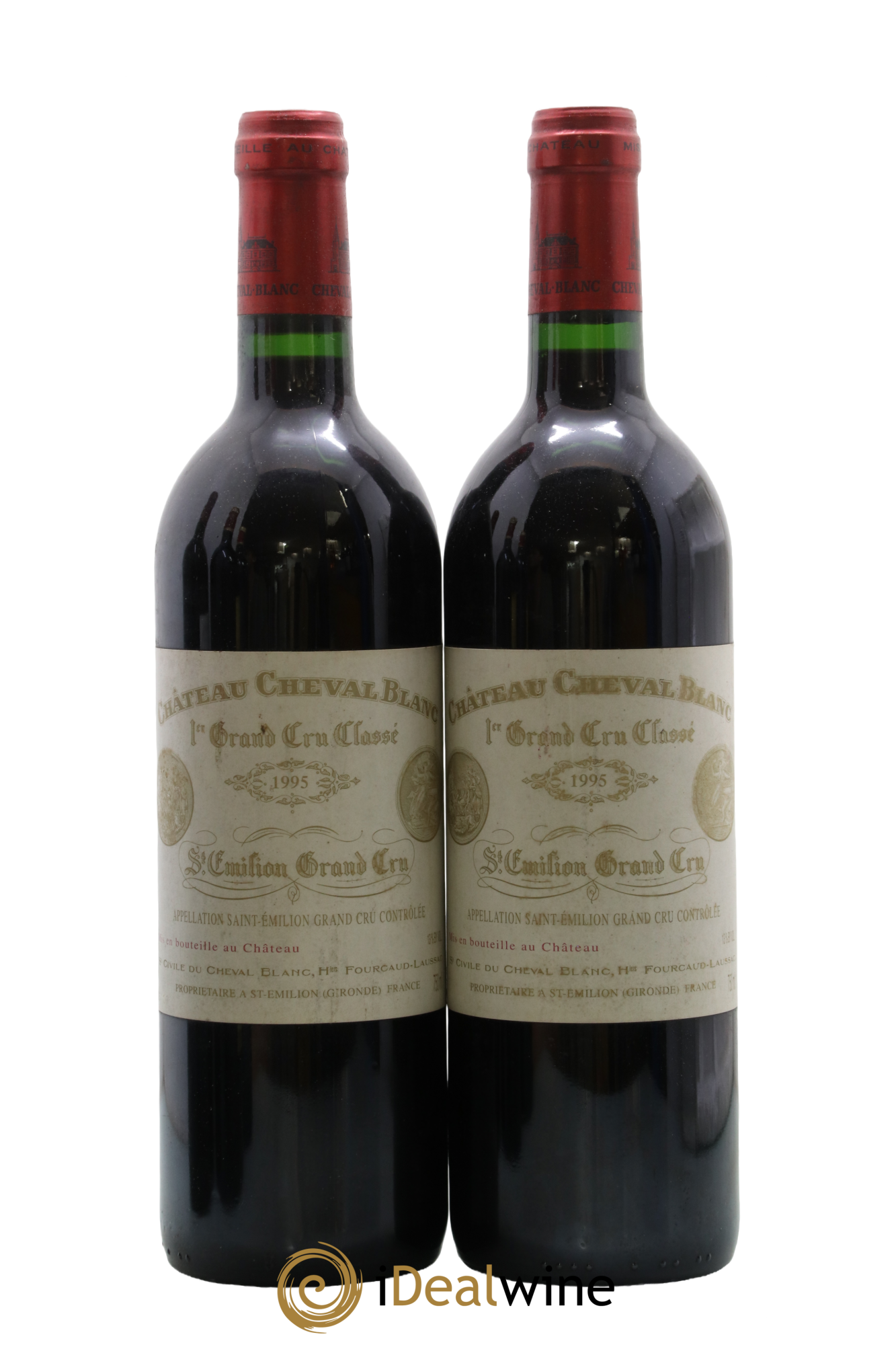 Château Cheval Blanc 1er Grand Cru Classé A 1995 - Lot de 2 bouteilles - 0