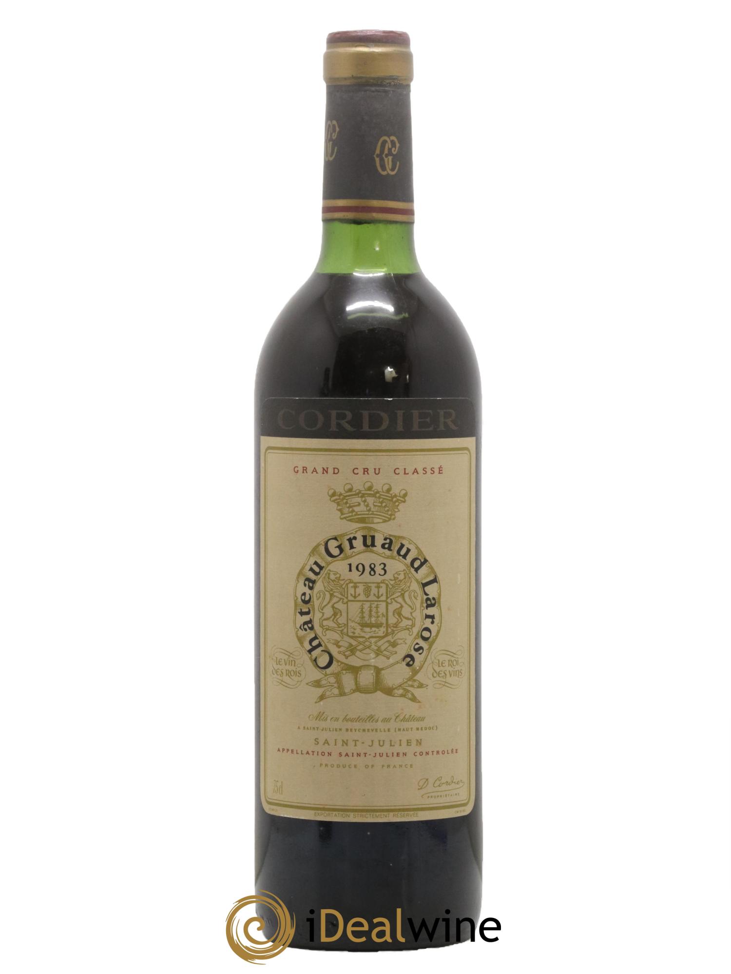 Château Gruaud Larose 2ème Grand Cru Classé 1983 - Lot de 1 bouteille - 0