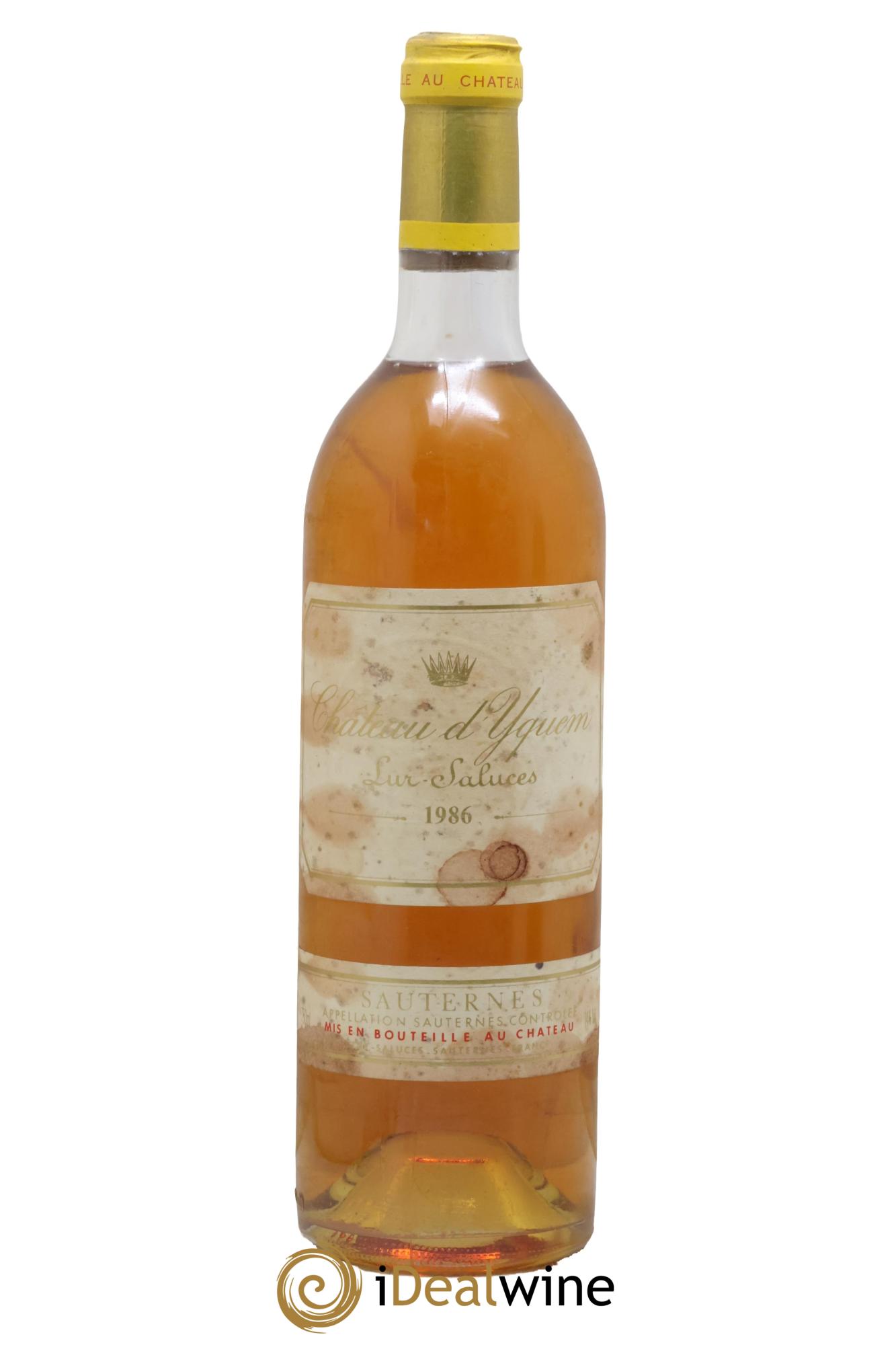 Château d' Yquem 1er Cru Classé Supérieur 1986 - Lotto di 1 bottiglia - 0