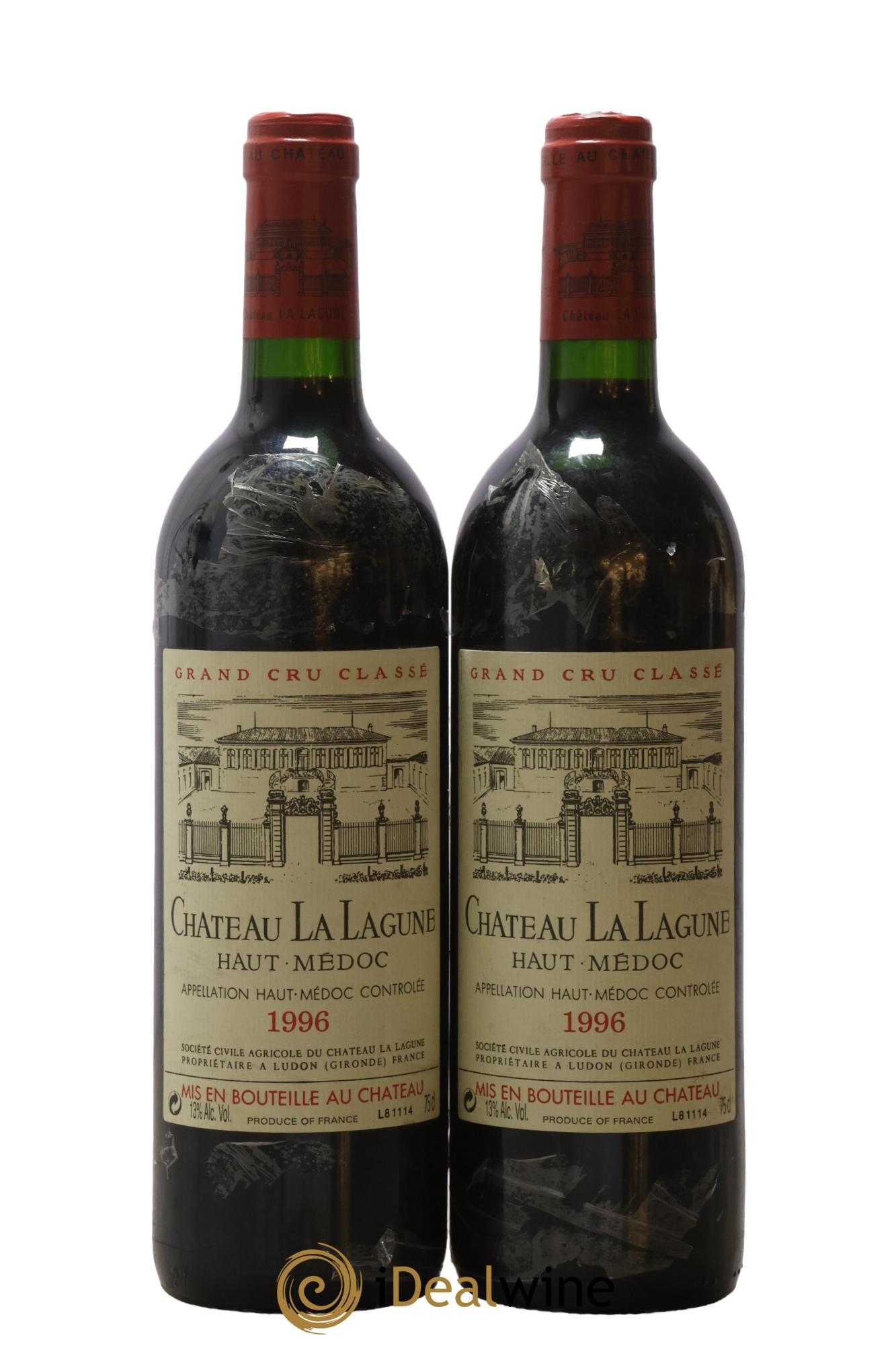 Château la Lagune 3ème Grand Cru Classé 1996 - Lot de 2 bouteilles - 0