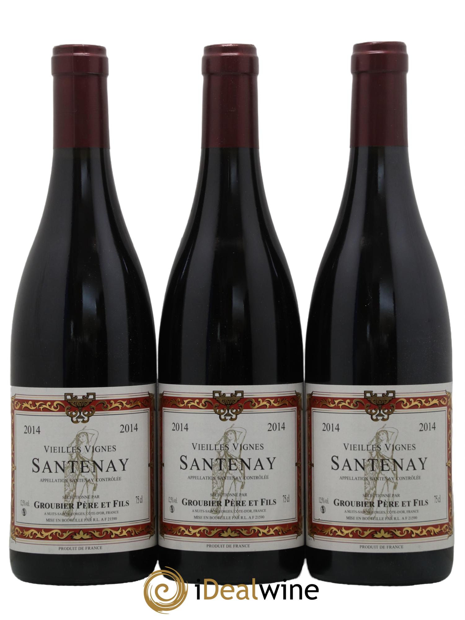 Santenay Vieilles Vignes Groubier 2014 - Lot de 3 bouteilles - 0