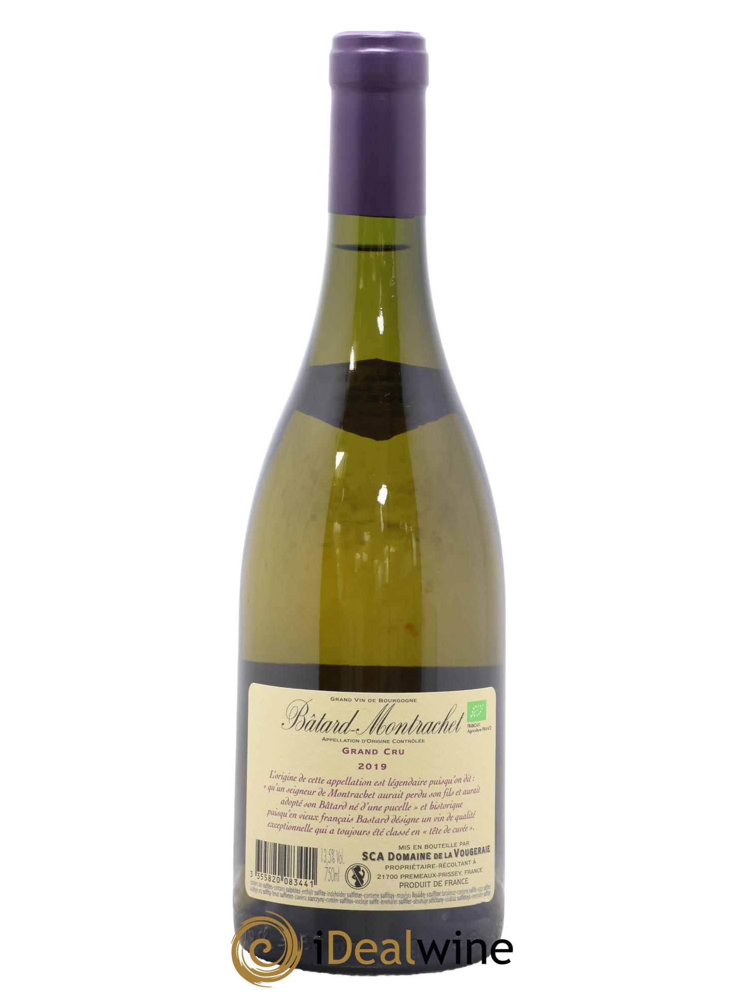 Bâtard-Montrachet Grand Cru La Vougeraie 2019 - Lot de 1 bouteille - 1