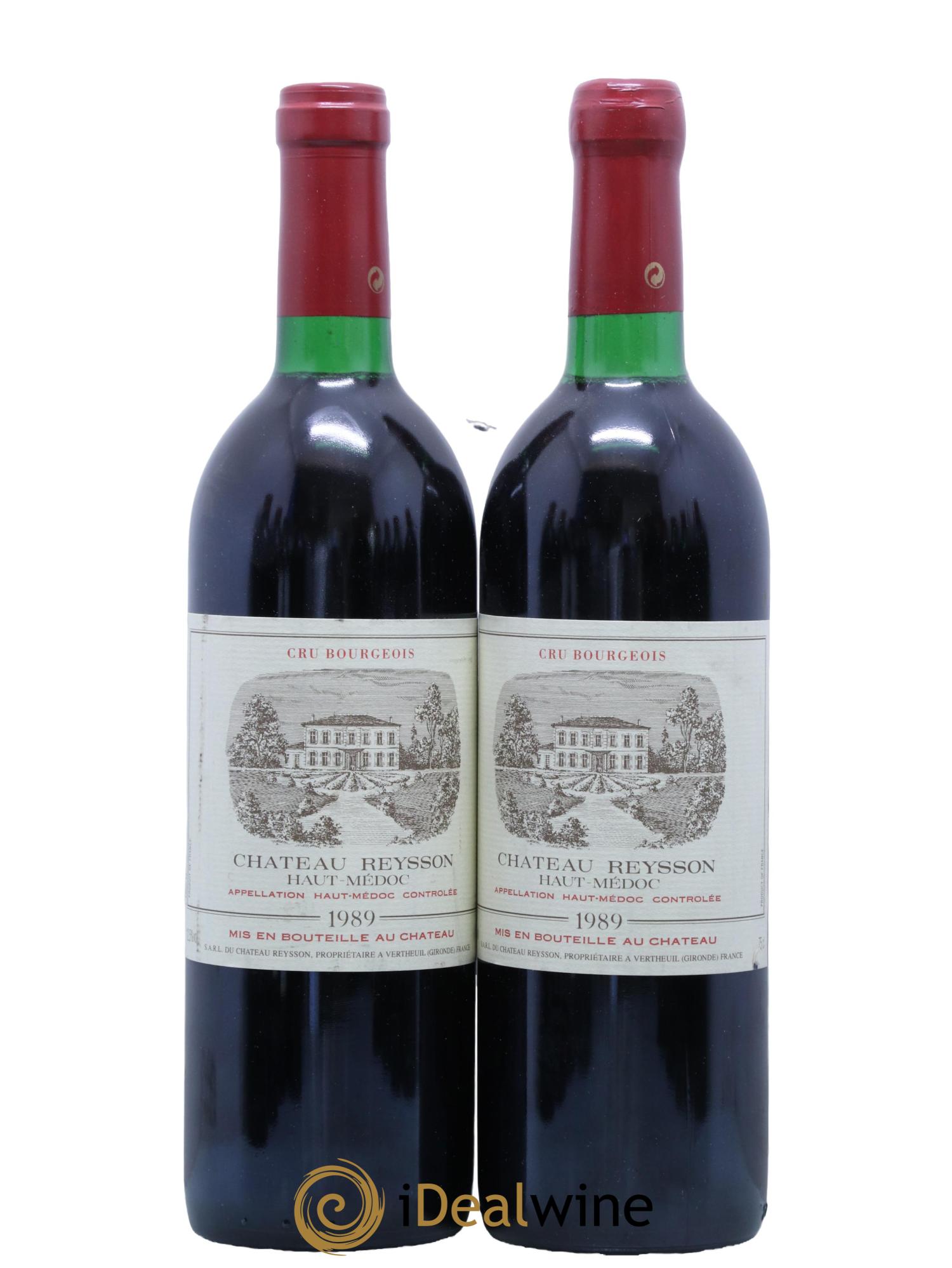 Château Reysson Cru Bourgeois 1989 - Lot de 2 bouteilles - 0
