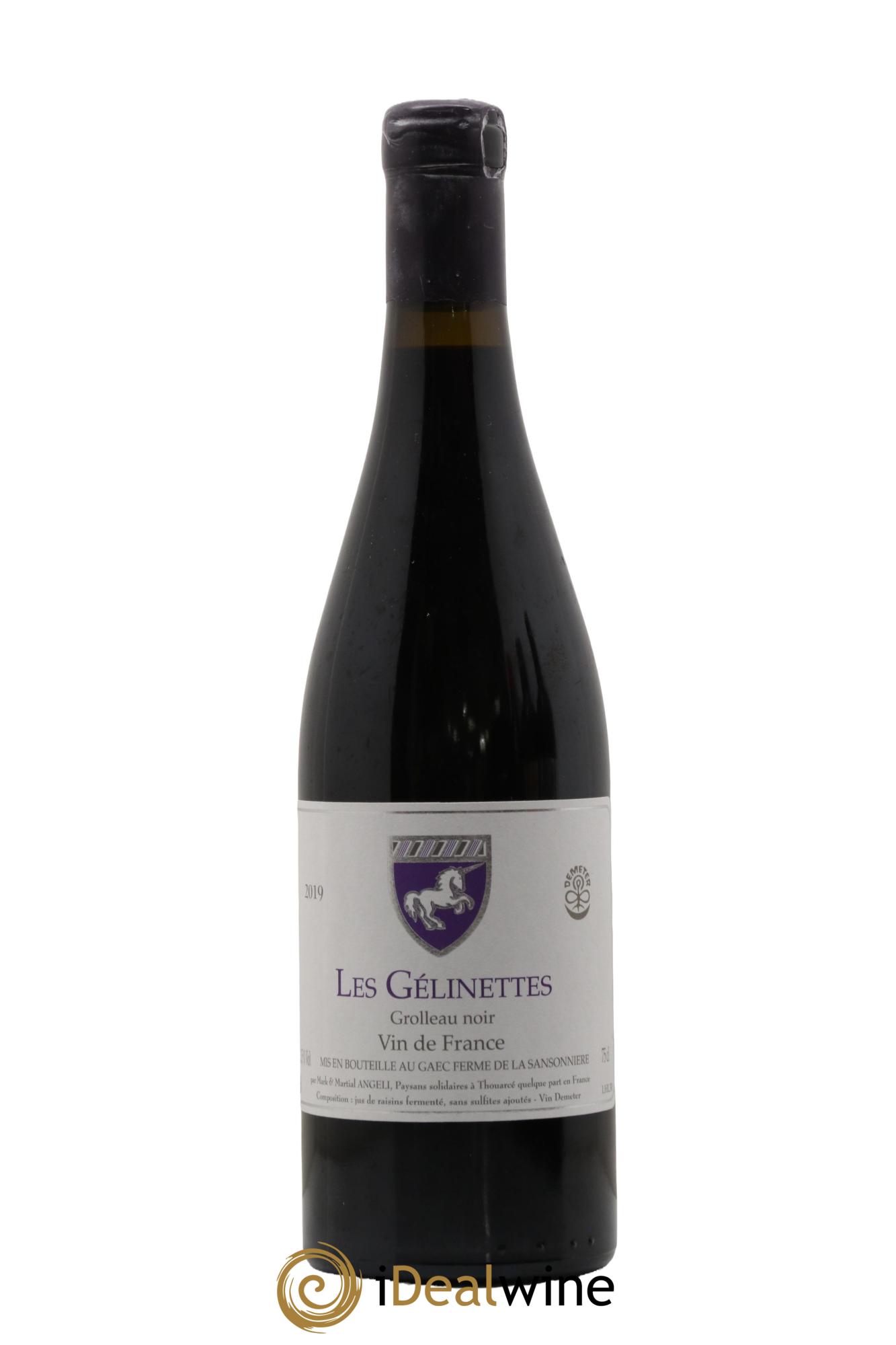 Vin de France Les Gélinettes Mark Angeli (Domaine) - Ferme de la Sansonnière 2019 - Lot de 1 bouteille - 0