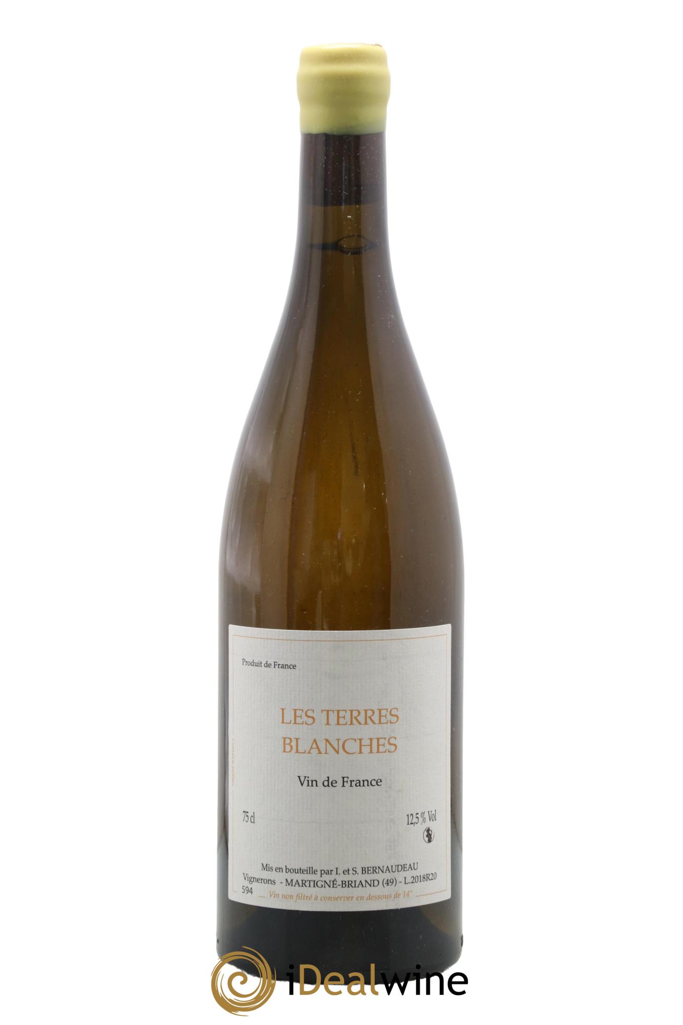 Vin de France Les Terres Blanches Stéphane Bernaudeau 2018 - Lot de 1 bouteille - 0