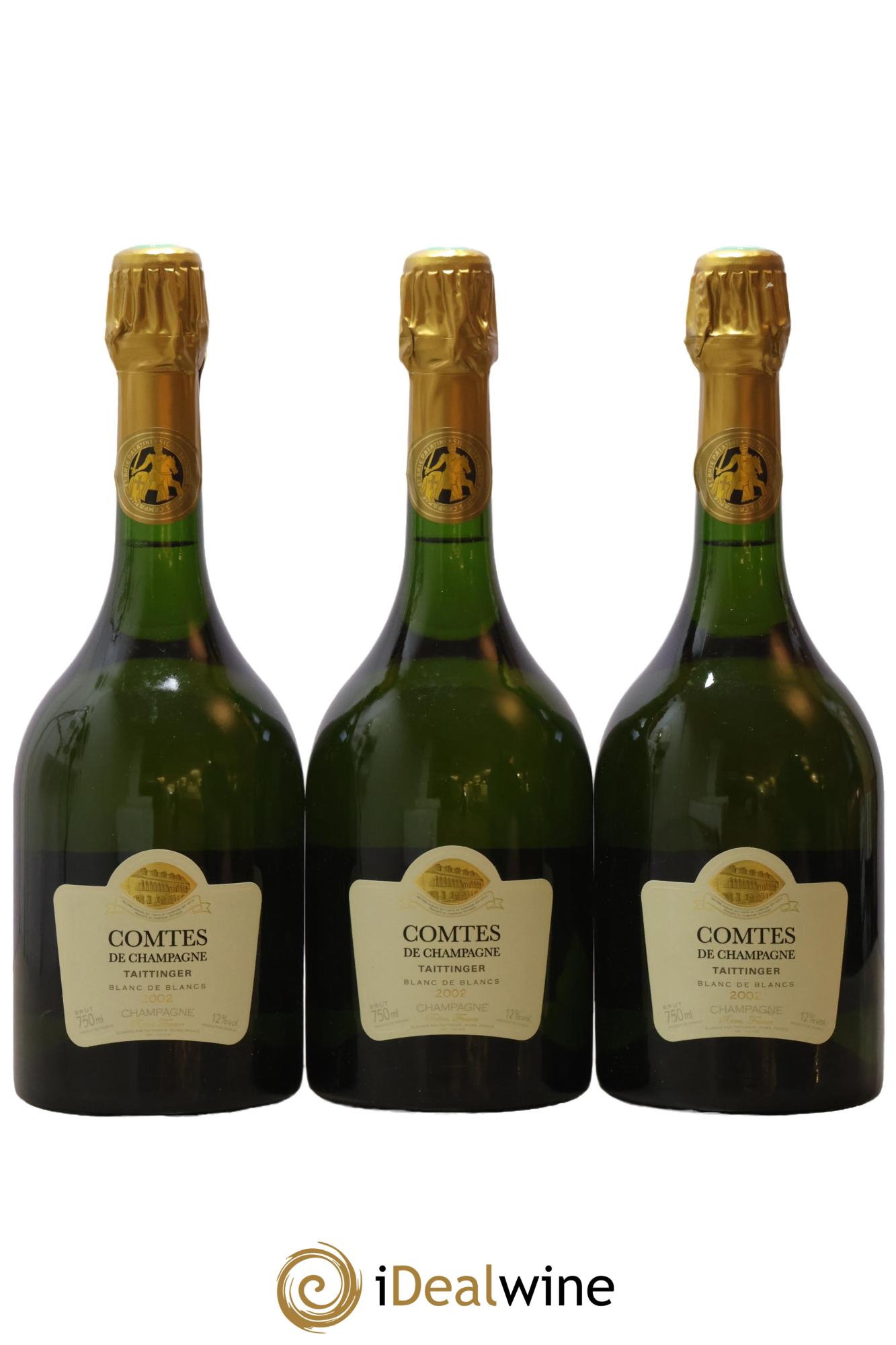 Comtes de Champagne Taittinger 2002 - Lot de 3 bouteilles - 0