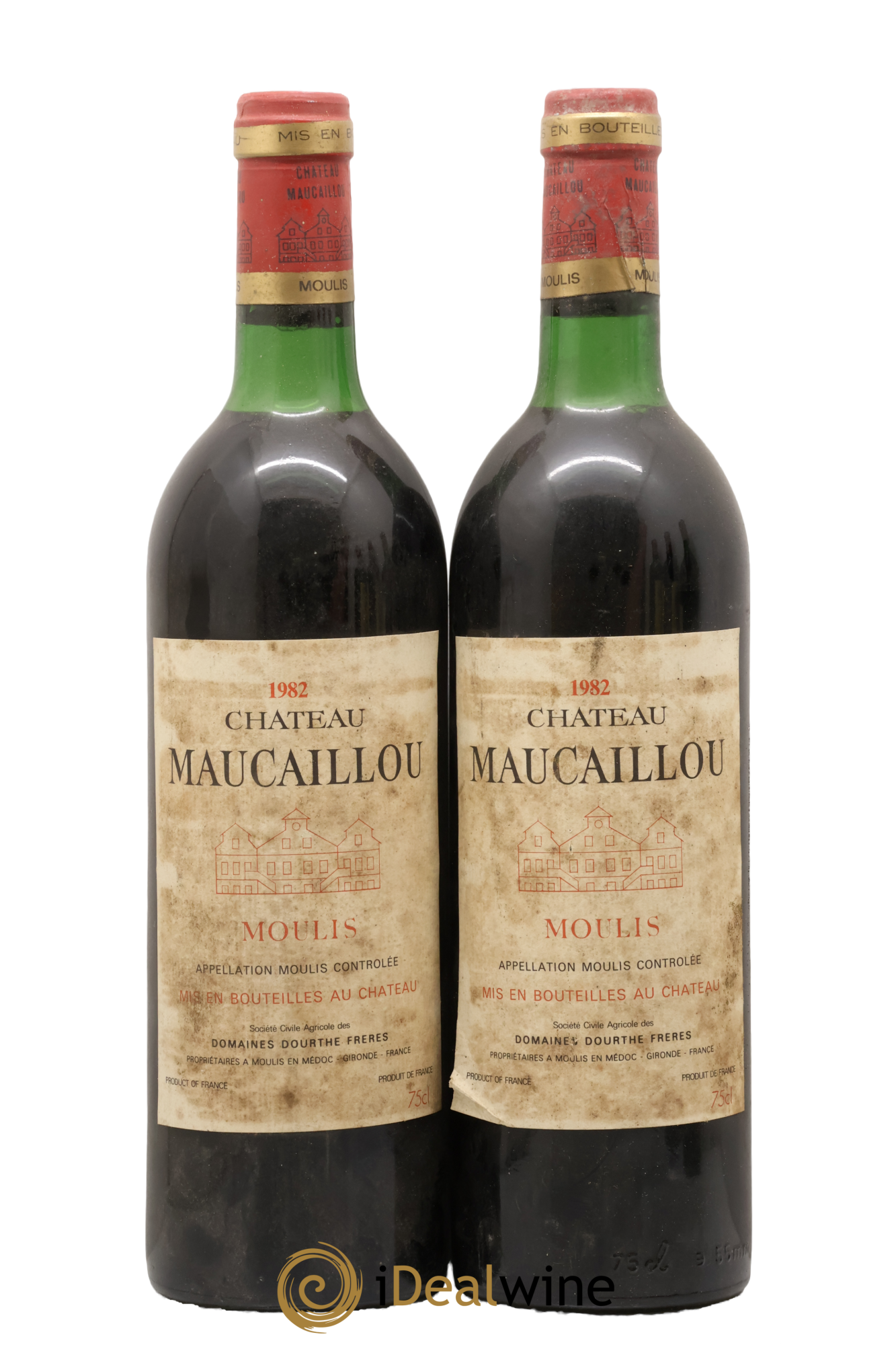 Château Maucaillou 1982 - Lot of 2 bottles - 0