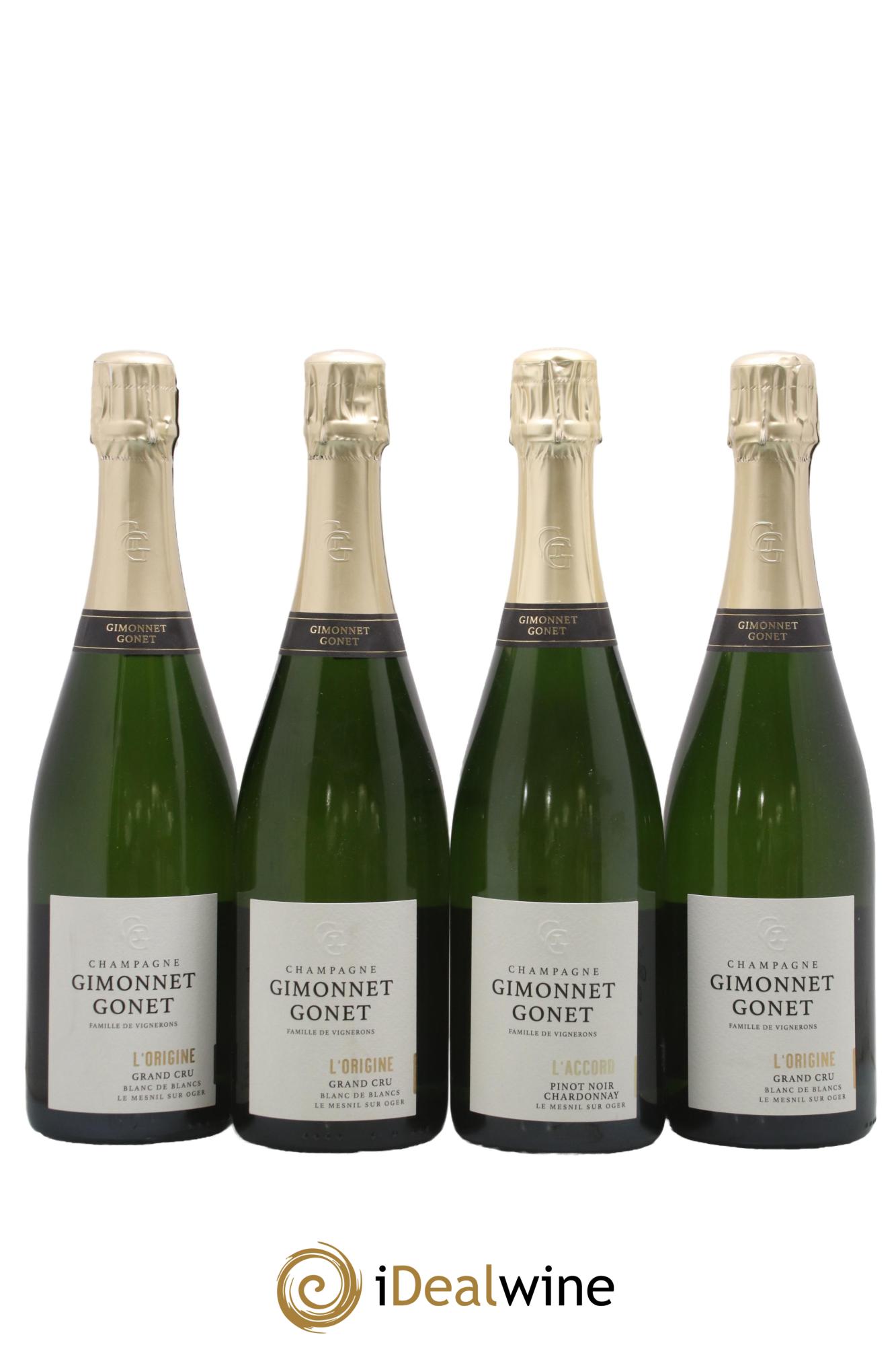 Champagne L'Accord Maison Gimonnet Gonnet - Lot de 4 bouteilles - 0