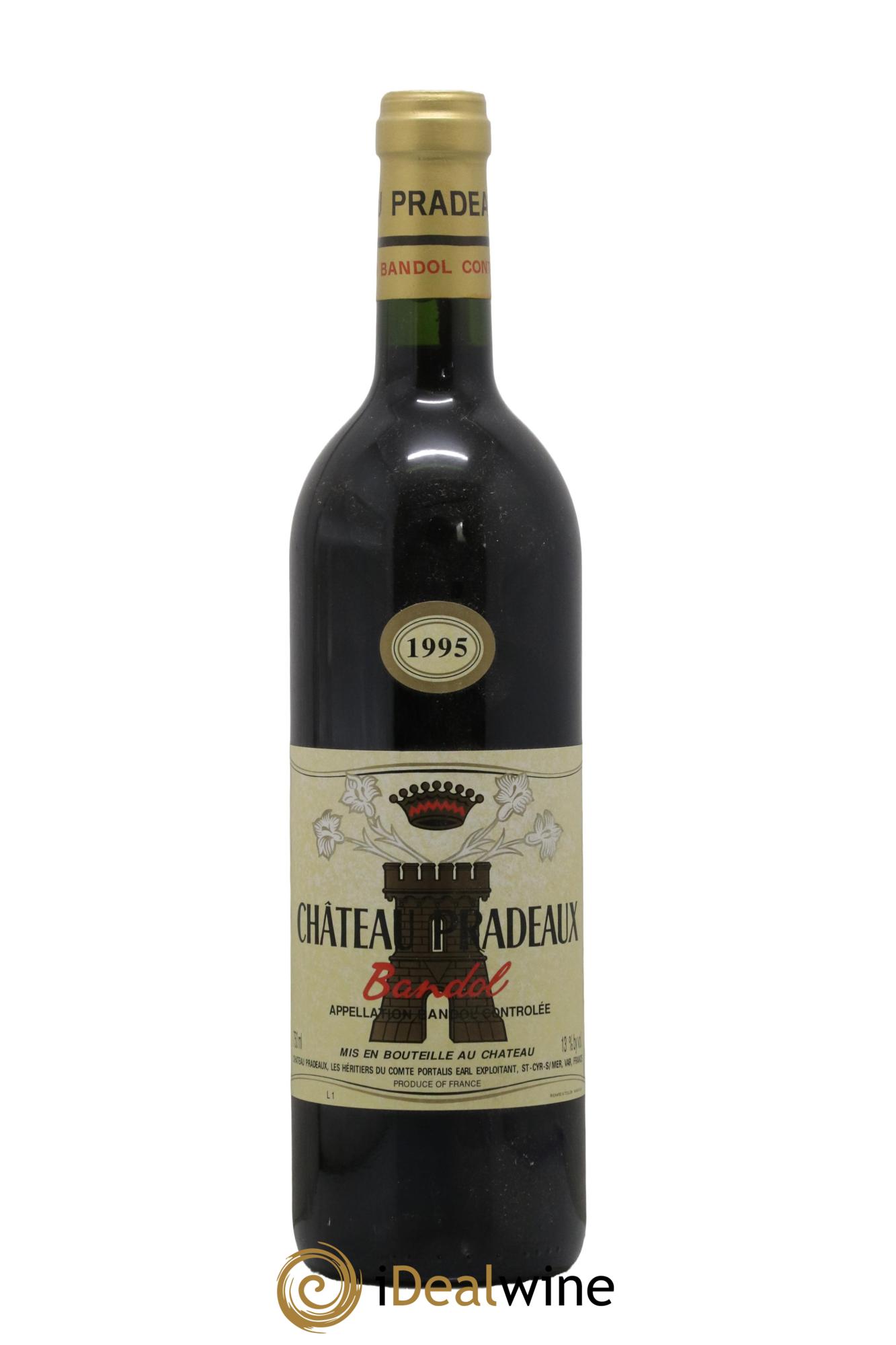 Bandol Château Pradeaux Famille Portalis 1995 - Lot de 1 bouteille - 0