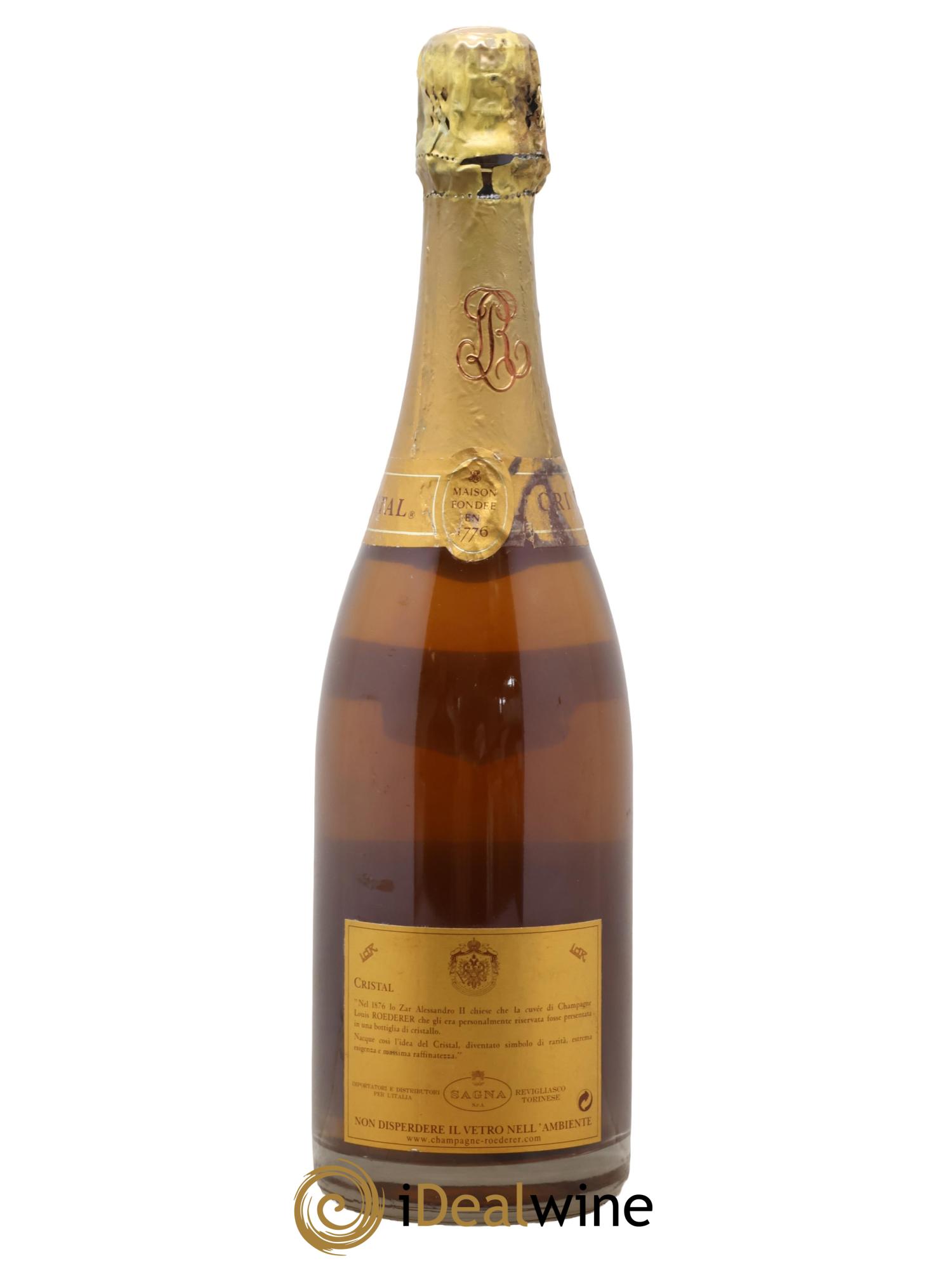 Cristal Louis Roederer 1996 - Lot de 1 bouteille - 1