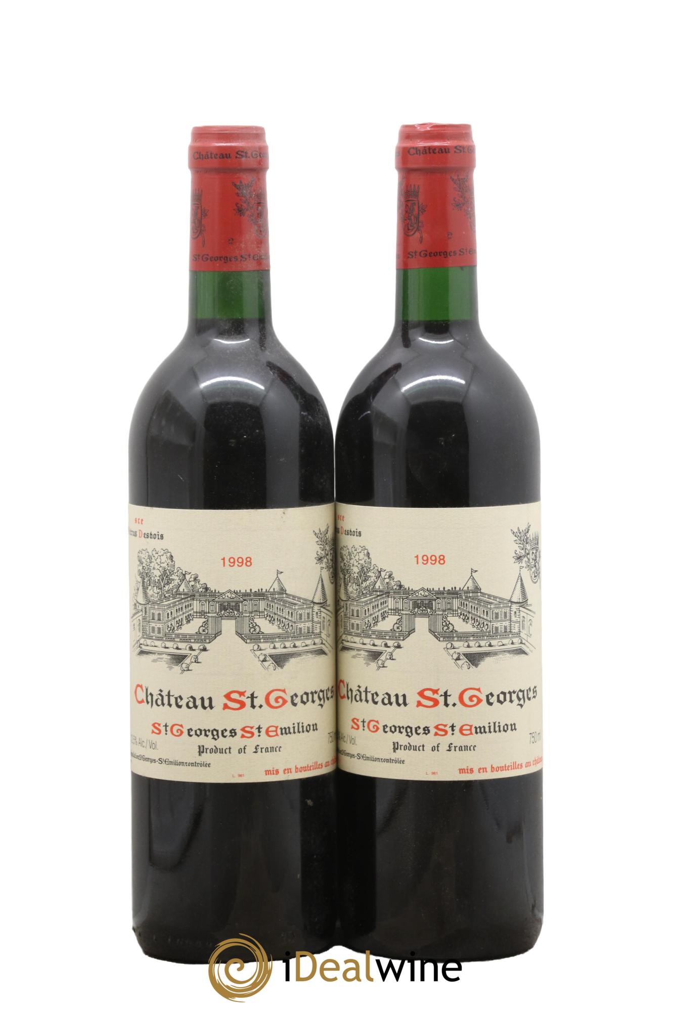 Château Saint-Georges 1998 - Lot of 2 bottles - 0