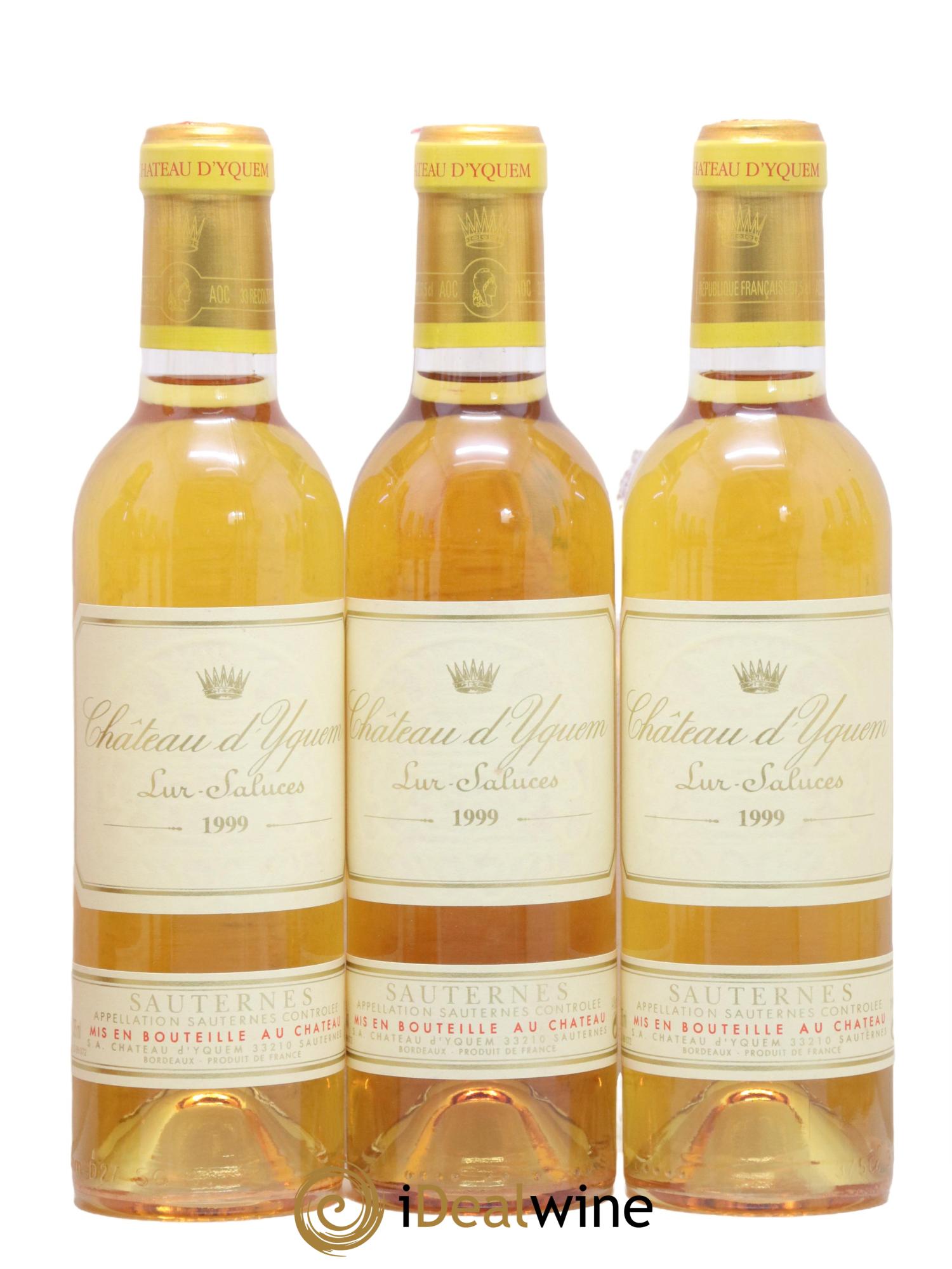 Château d' Yquem 1er Cru Classé Supérieur 1999 - Posten von 12 Demi-Flaschen - 4