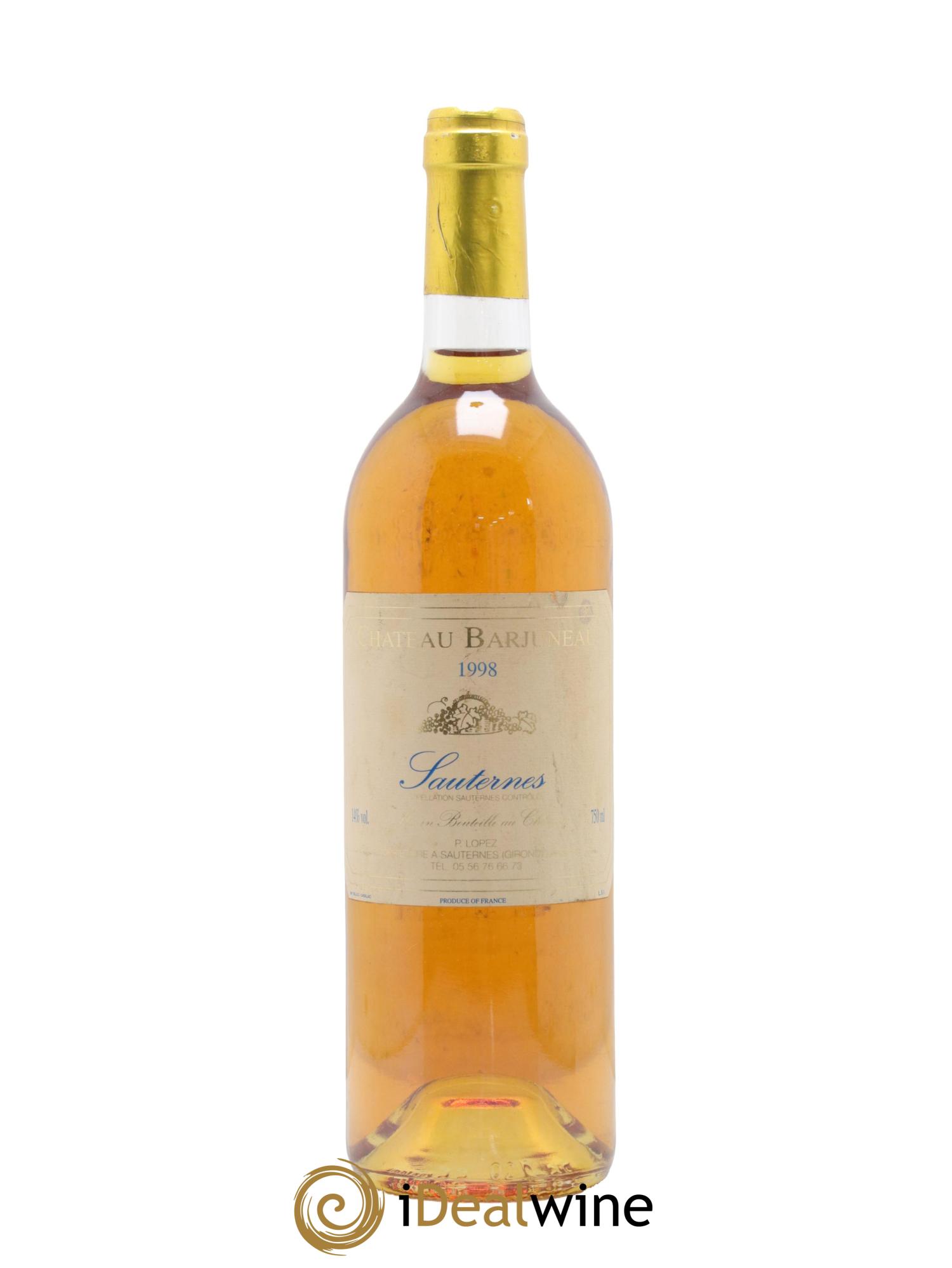 Sauternes Château Barjuneau 1998 - Lotto di 1 bottiglia - 0