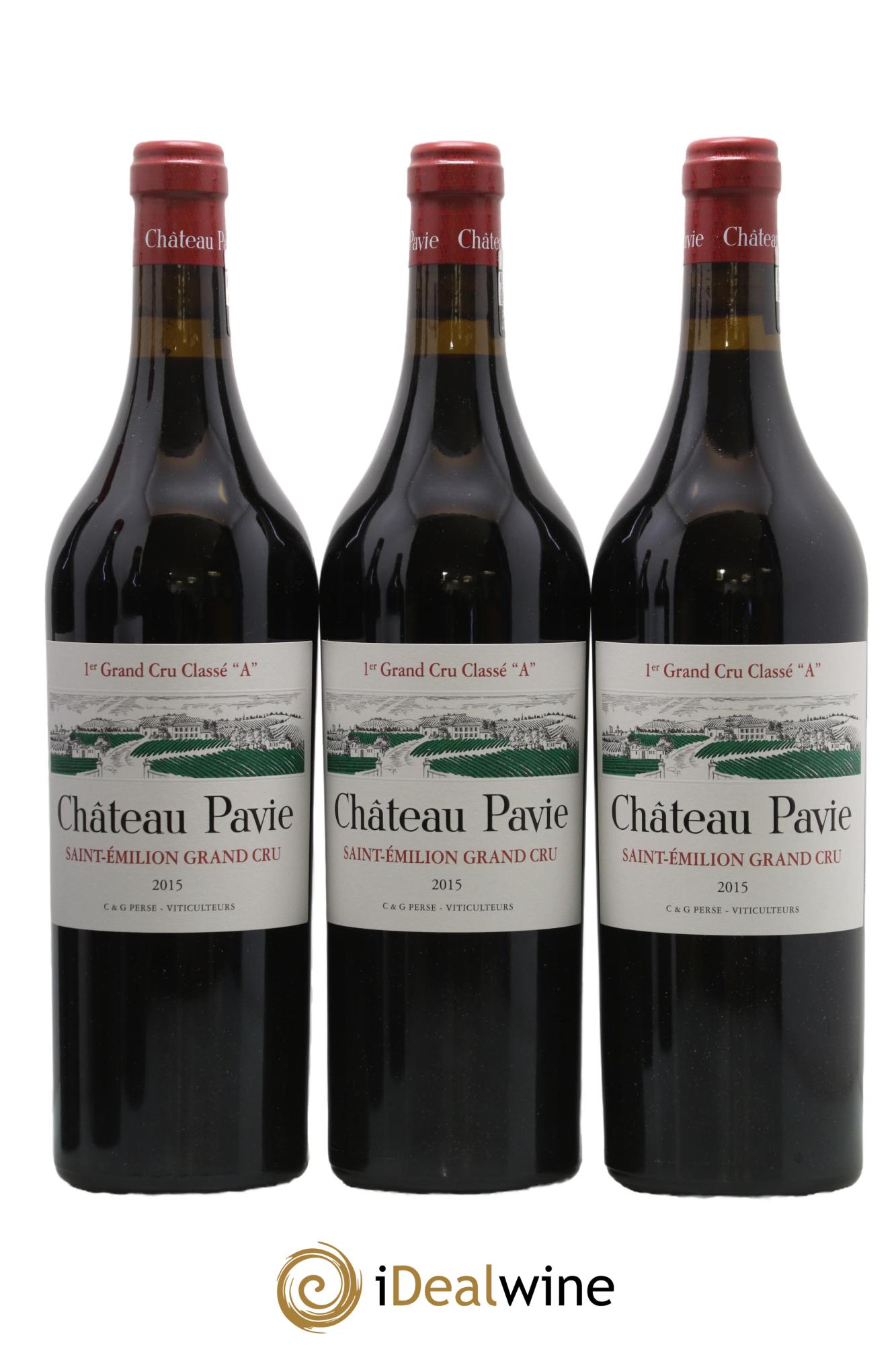 Château Pavie 1er Grand Cru Classé A 2015 - Lot de 6 bouteilles - 1