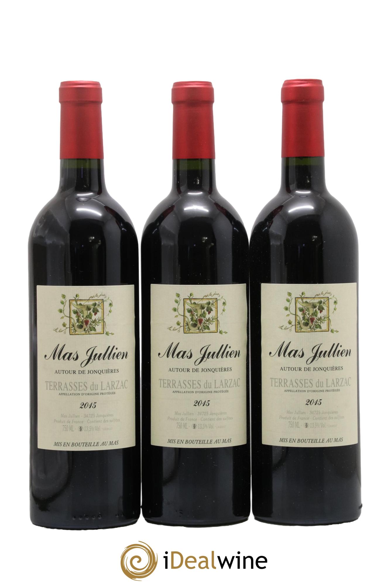 Coteaux du Languedoc - Terrasses du Larzac Mas Jullien Autour de Jonquières Olivier Jullien 2015 - Lotto di 3 bottiglie - 0