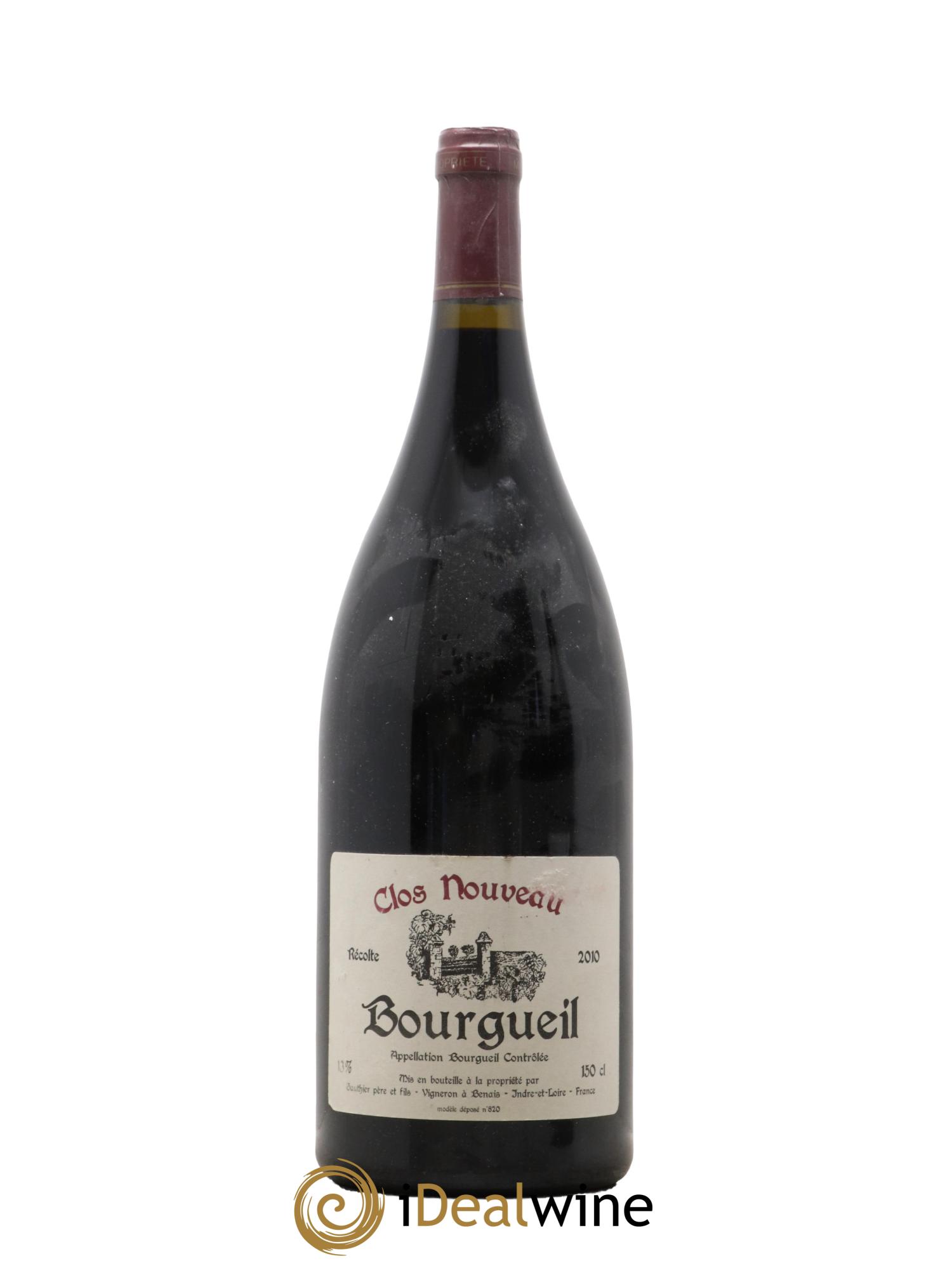 Bourgueil Clos Nouveau Domaine du Bel Air 2010 - Lot de 1 magnum - 0