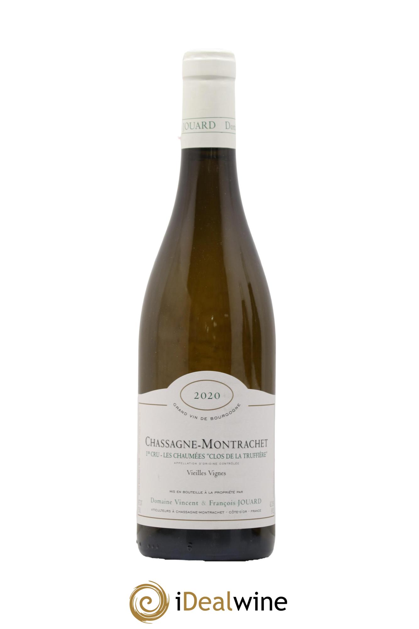Chassagne-Montrachet 1er Cru Les Chaumees Clos de la Truffiere Vieilles Vignes Domaine Vincent et Francois Jouard 2020 - Lot de 1 bouteille - 0