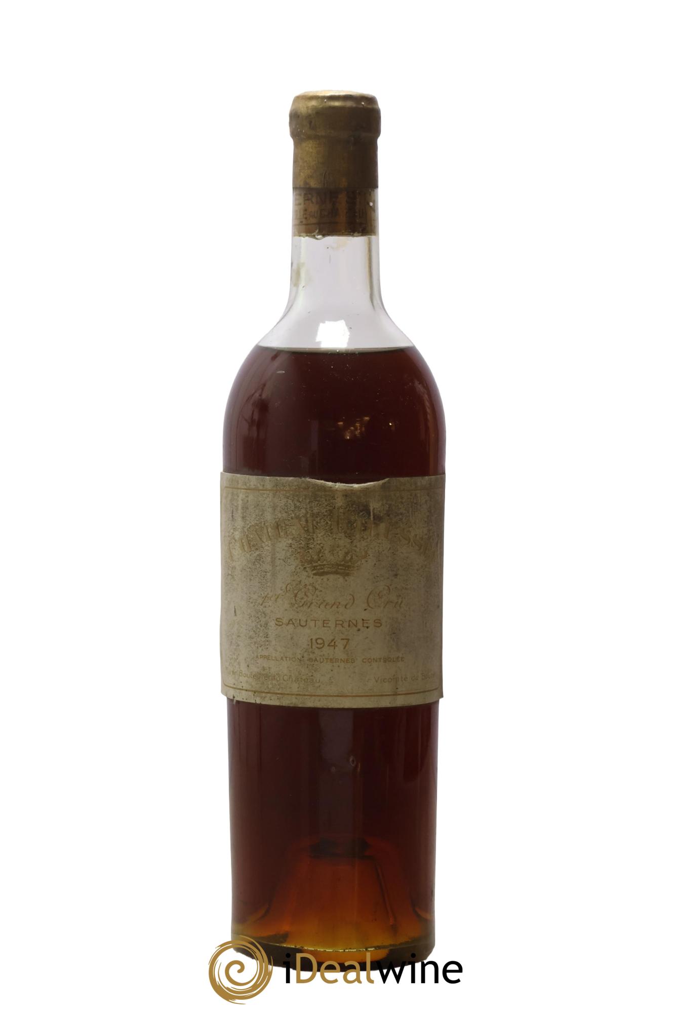 Château Rieussec 1er Grand Cru Classé 1947 - Posten von 1 Flasche - 0