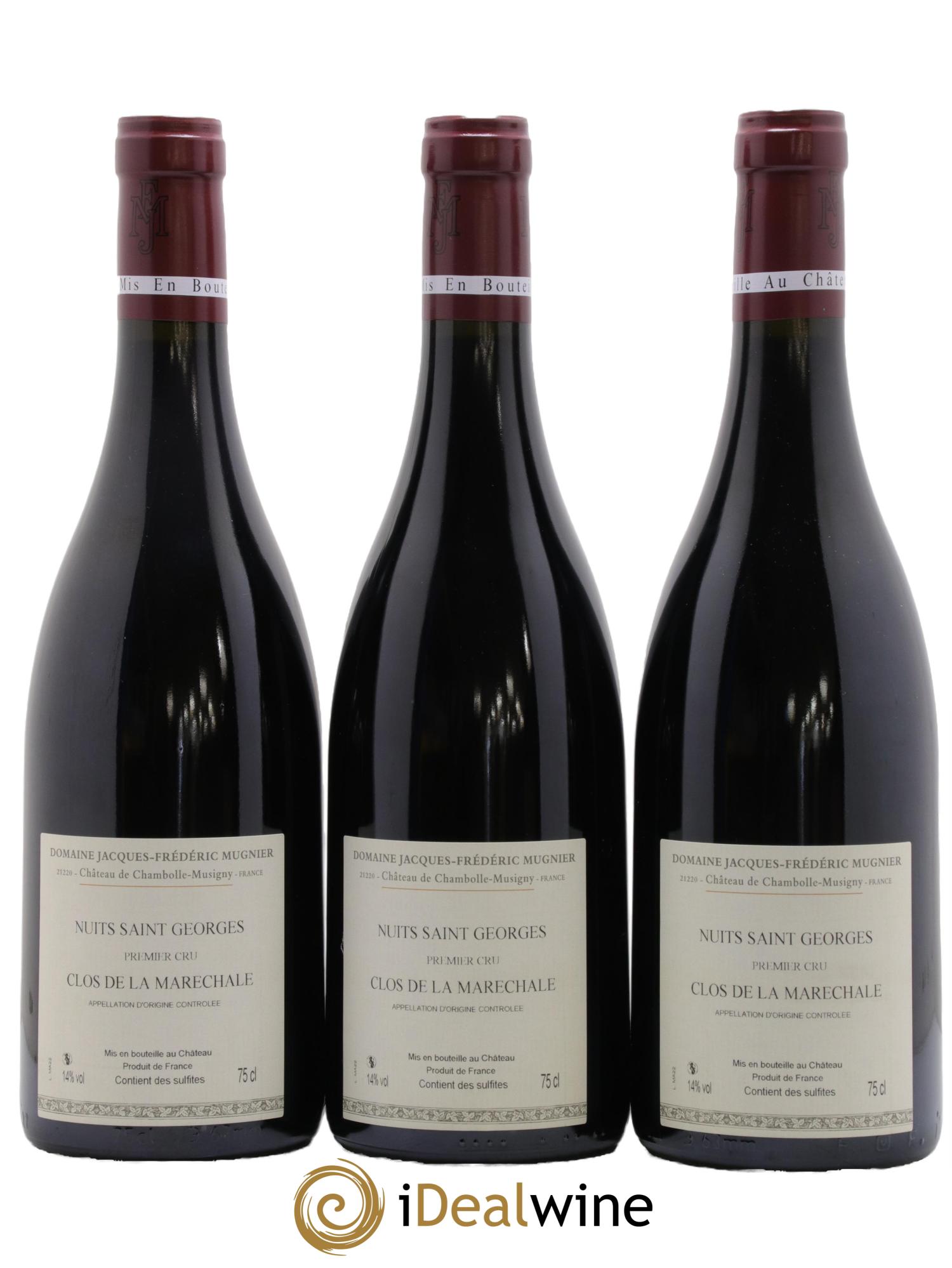 Nuits-Saint-Georges 1er Cru Clos de La Maréchale Jacques-Frédéric Mugnier 2022 - Lot de 3 bouteilles - 1