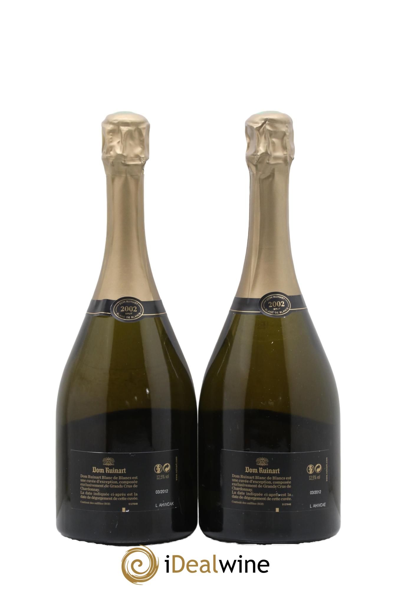 Dom Ruinart Brut Ruinart 2002 - Lot de 2 bouteilles - 1