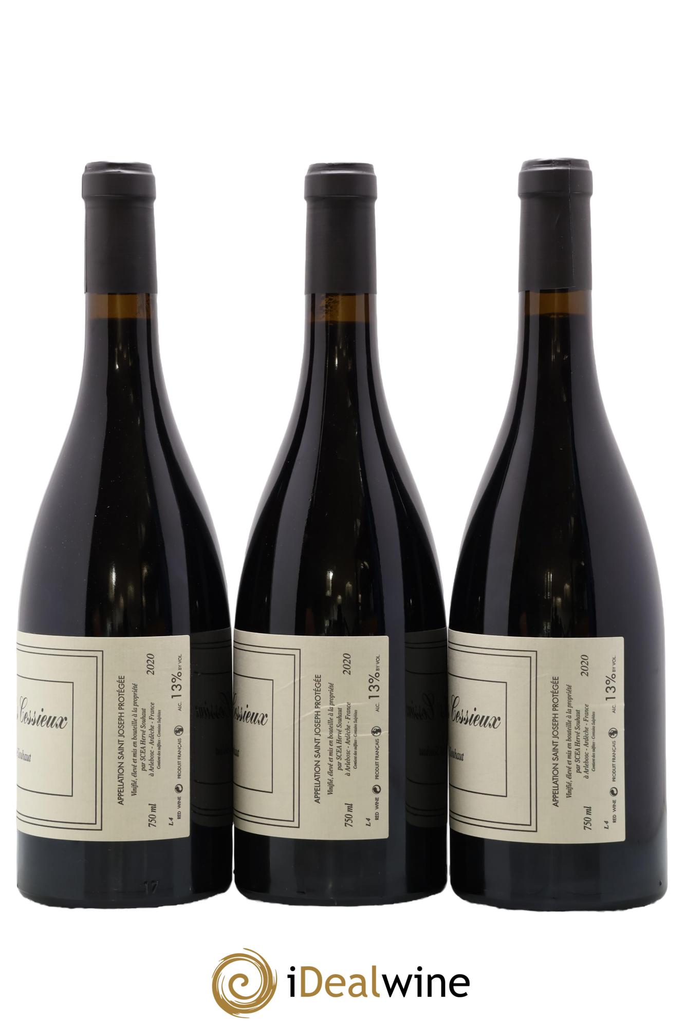 Saint-Joseph Clos des Cessieux Hervé Souhaut - Domaine Romaneaux-Destezet 2020 - Lotto di 3 bottiglie - 1