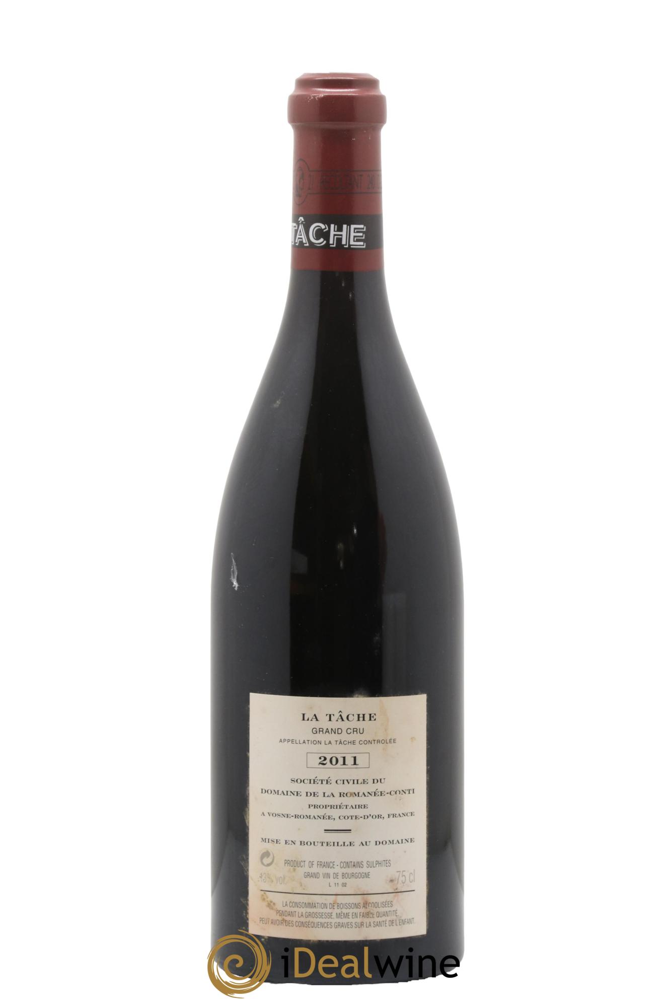La Tâche Grand Cru Domaine de la Romanée-Conti 2011 - Lotto di 1 bottiglia - 1