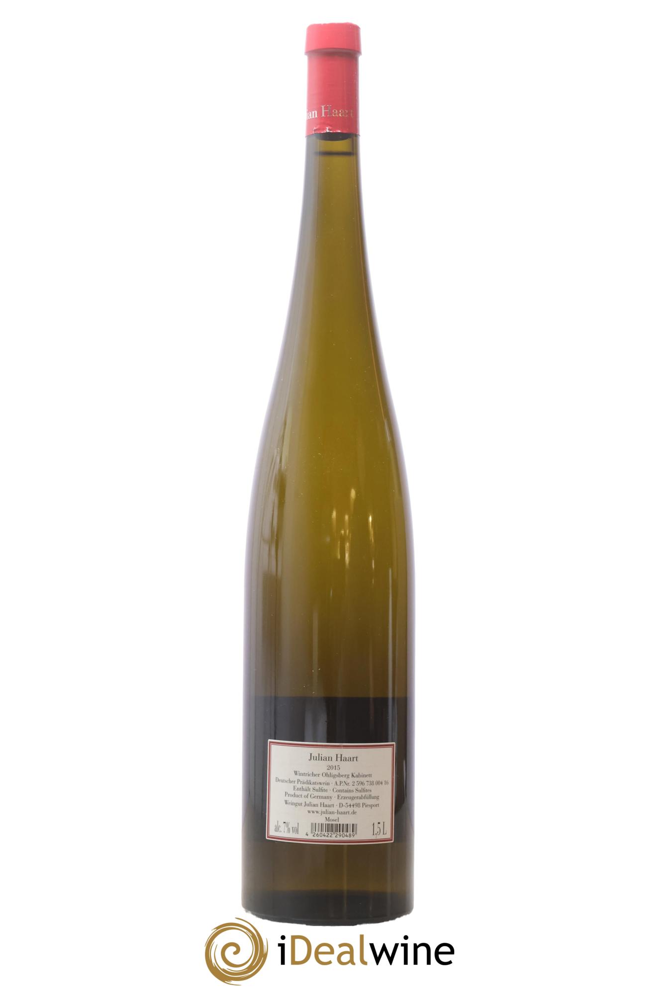 Allemagne Wintricher Ohligsberg Kabinett Julian Haart 2015 - Lot of 1 magnum - 1
