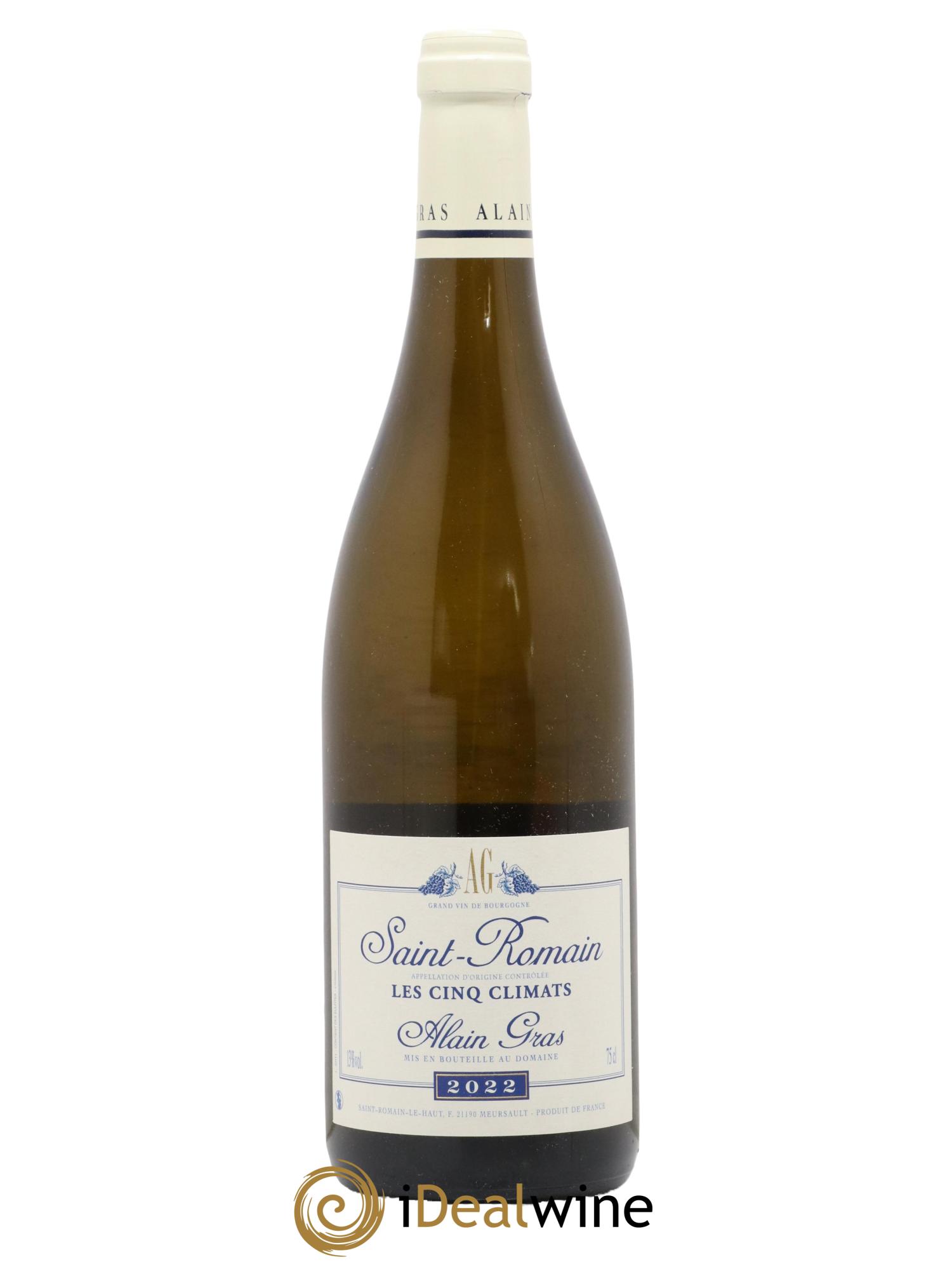 Saint-Romain Les Cinq Climats Alain Gras 2022 - Posten von 1 Flasche - 0