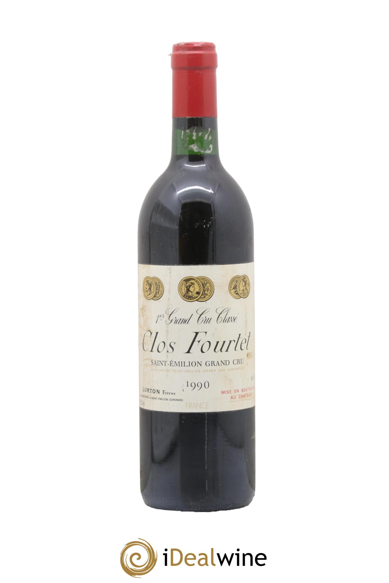 Clos Fourtet 1er Grand Cru Classé B 1990 - Posten von 1 Flasche - 0