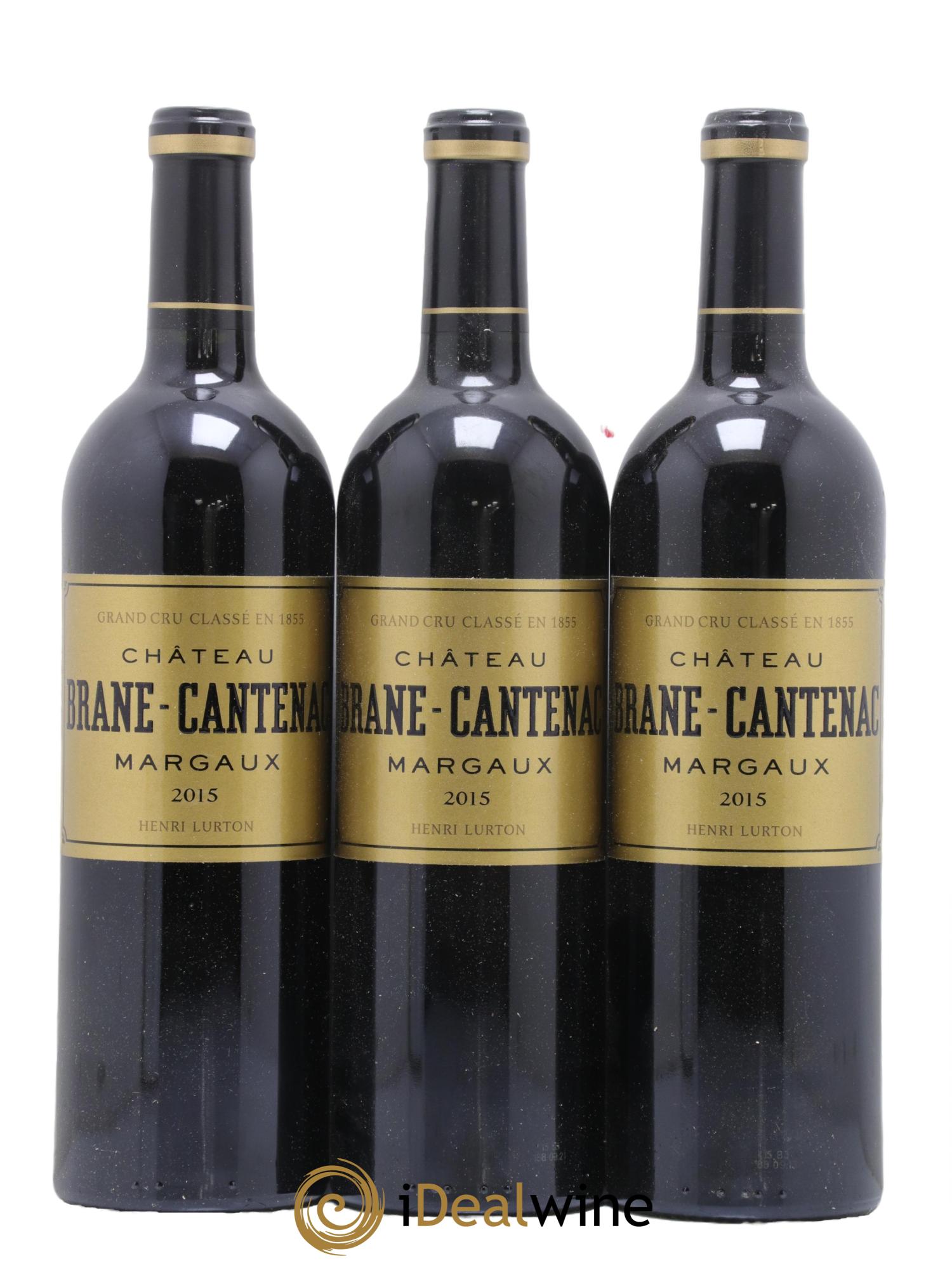 Château Brane Cantenac 2ème Grand Cru Classé 2015 - Lot de 3 bouteilles - 0