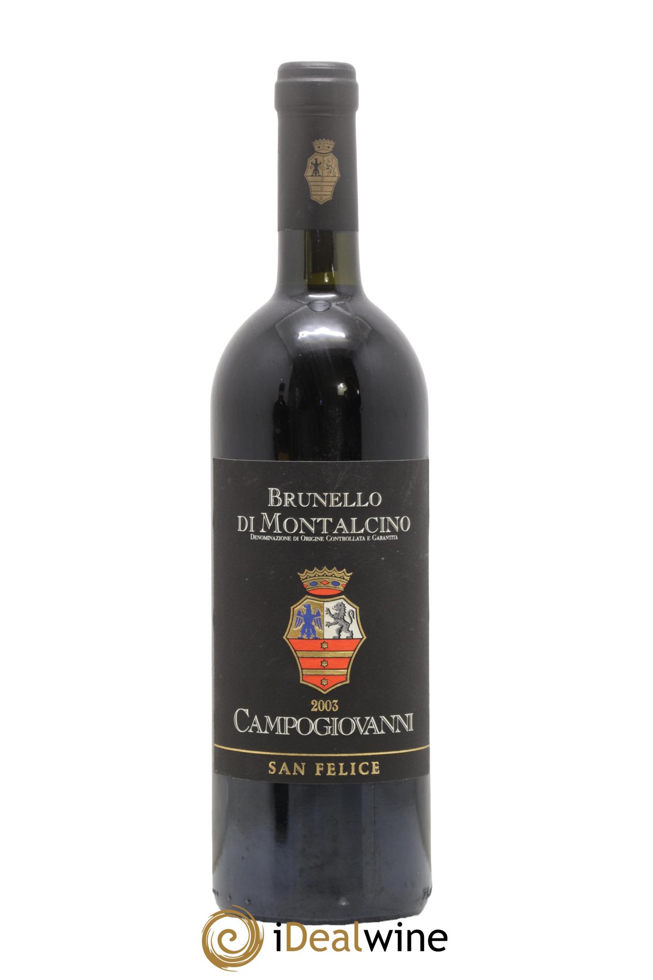 Brunello di Montalcino DOCG Campogiovanni San Felice 2003 - Posten von 1 Flasche - 0
