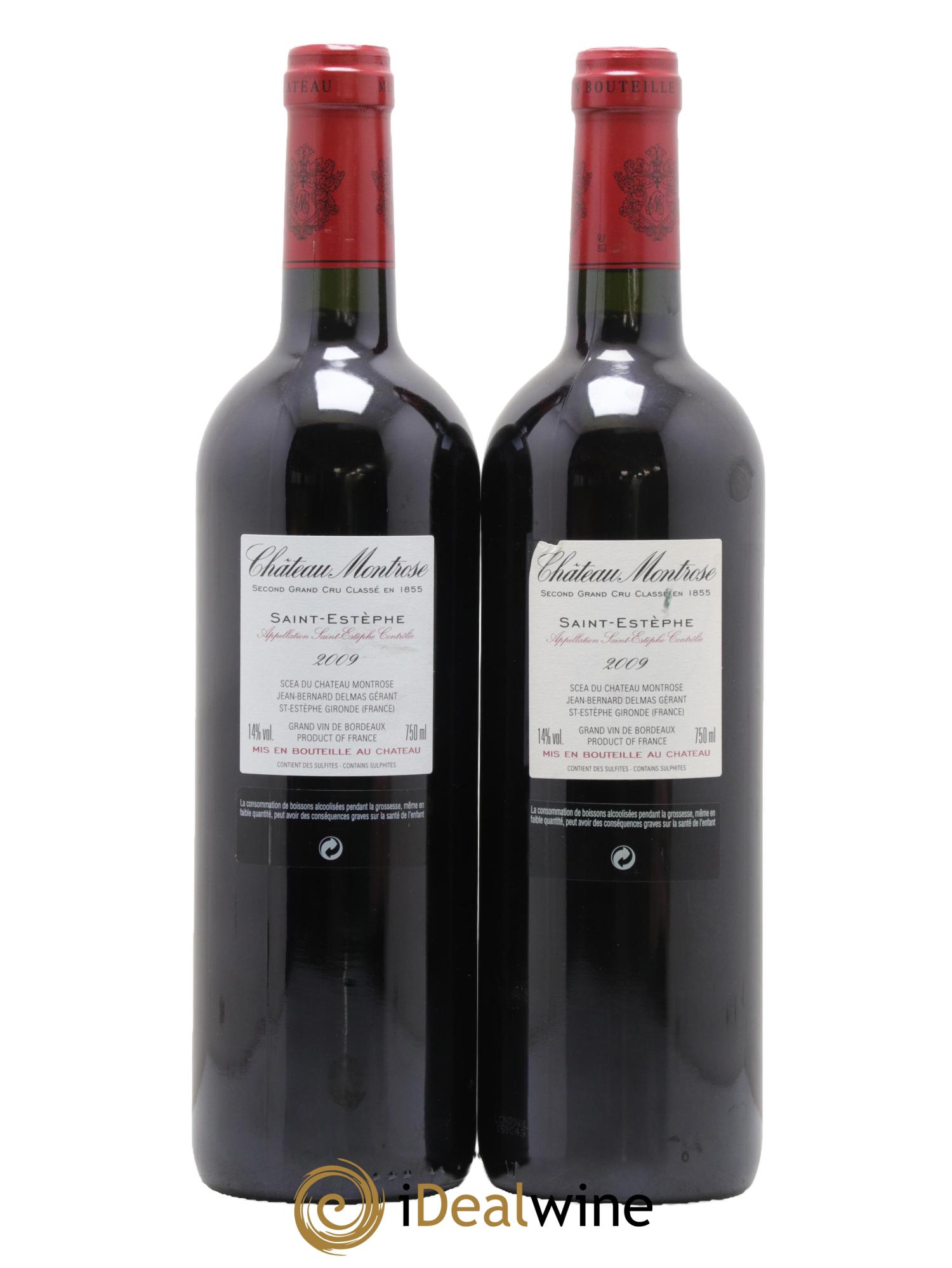 Château Montrose 2ème Grand Cru Classé 2009 - Posten von 2 Flaschen - 1