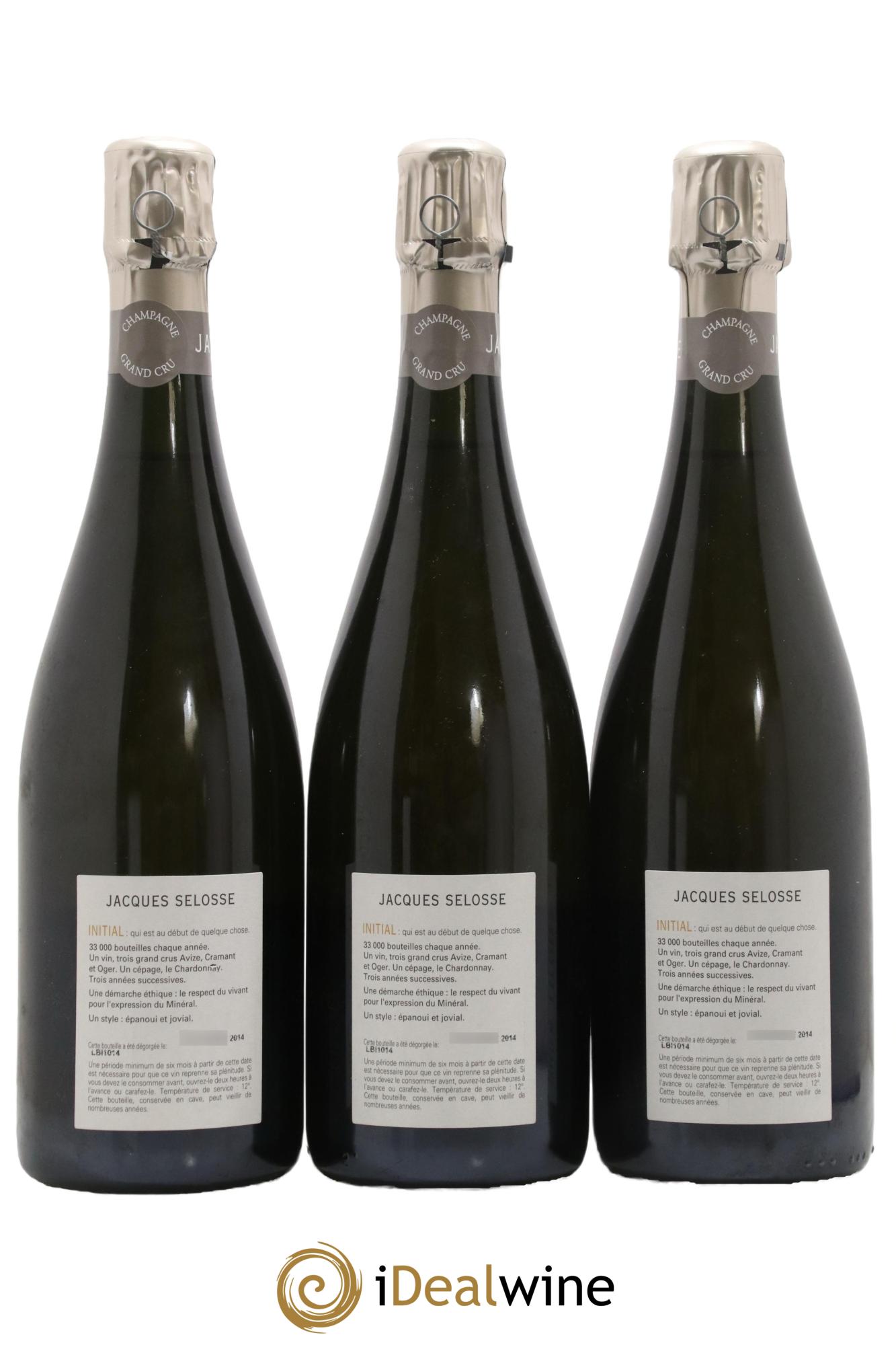 Initial Brut Jacques Selosse - Lot de 3 bouteilles - 1