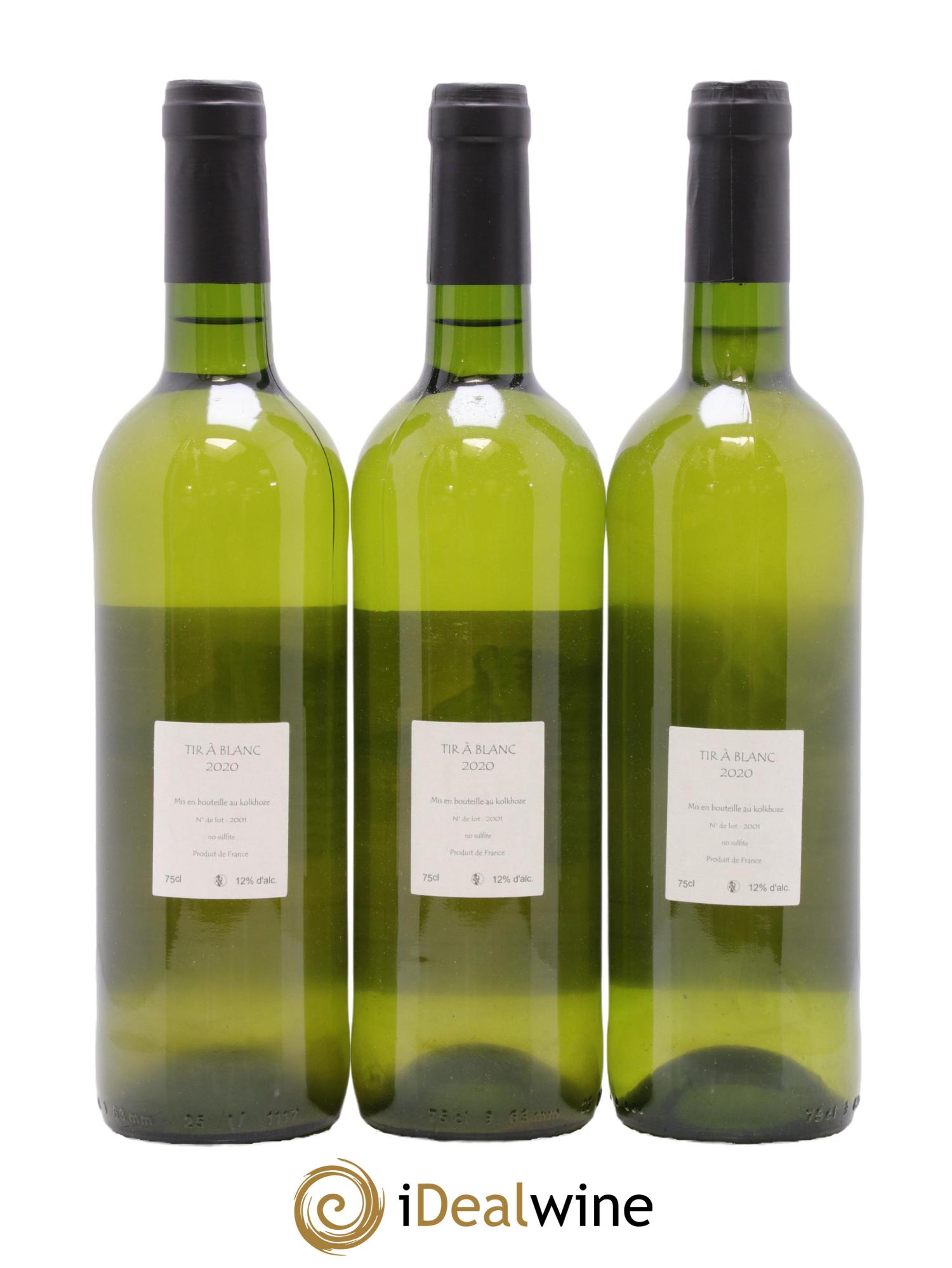 Vin de France Tir à Blanc Les Vins du Cabanon - Alain Castex 2020 - Lot of 3 bottles - 1