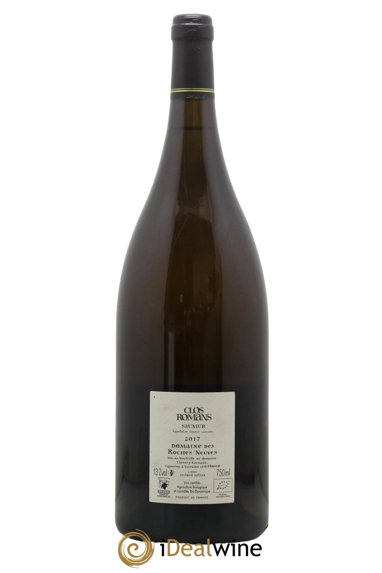 Saumur Clos Romans Domaine des Roches Neuves - Thierry Germain 2017 - Lot de 1 magnum - 1