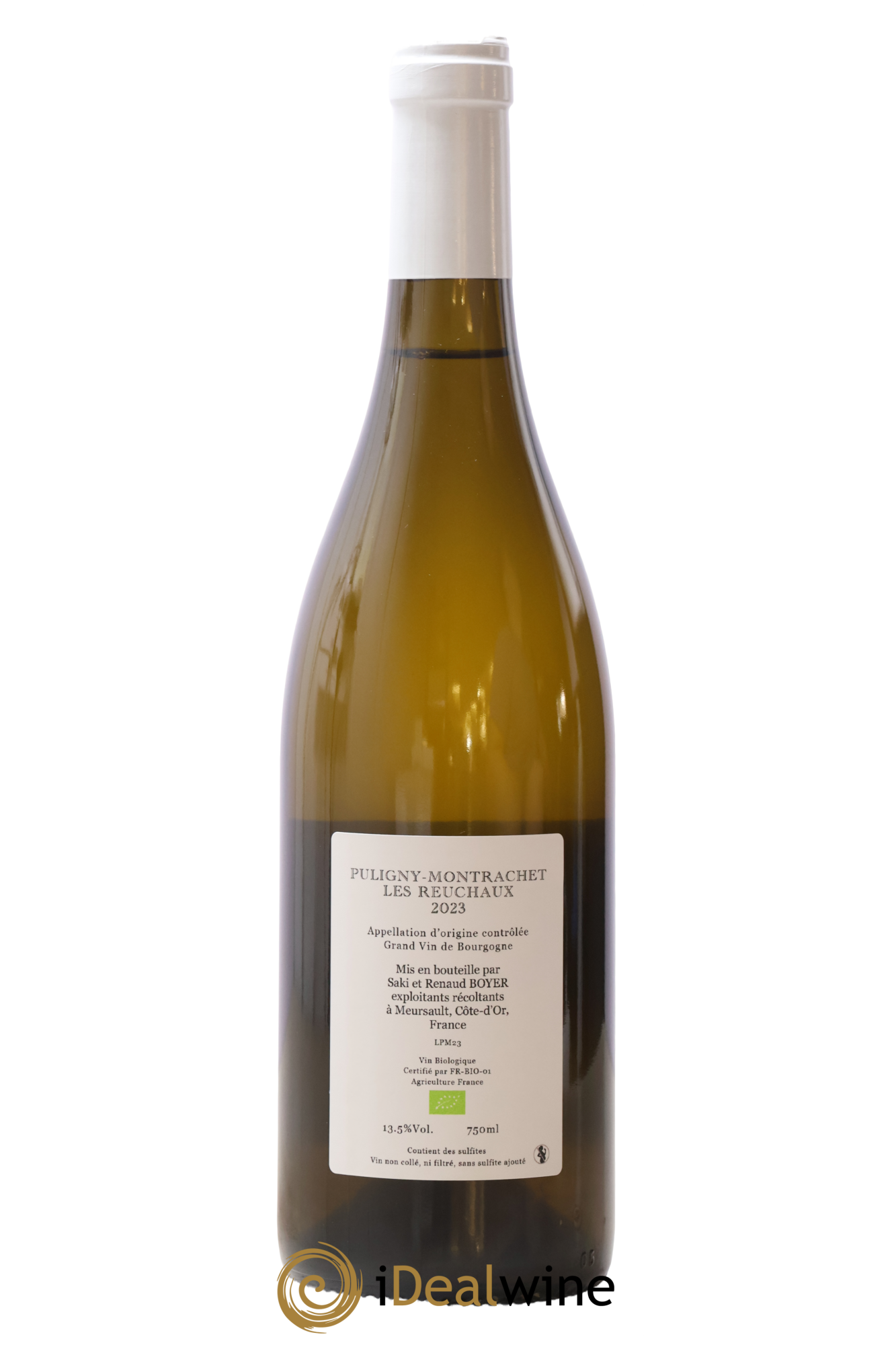 Puligny-Montrachet Les Reuchaux Renaud Boyer 2023 - Lot de 1 bouteille - 1