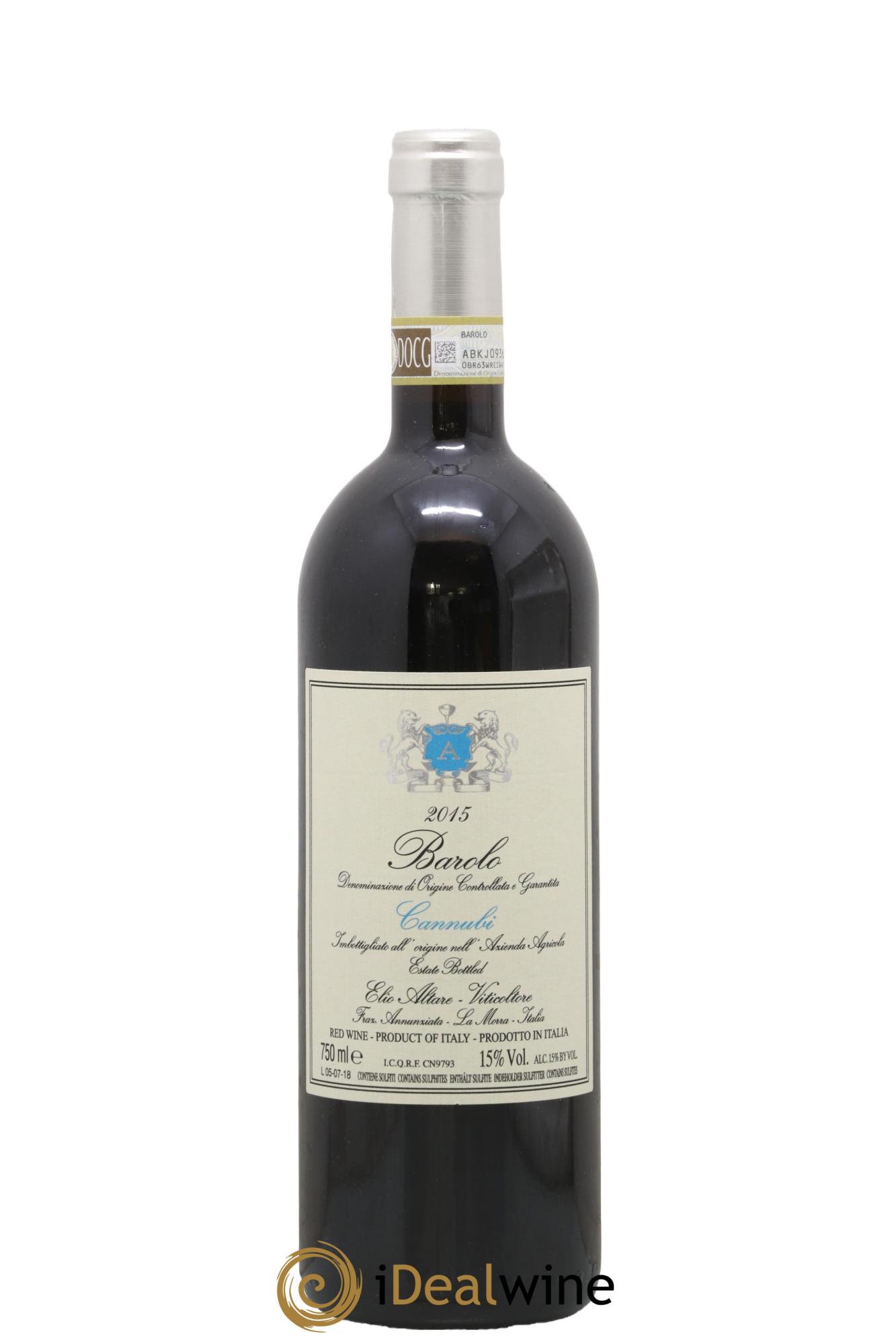 Barolo DOCG Elio Altare Cannubi 2015 - Lot de 1 bouteille - 0