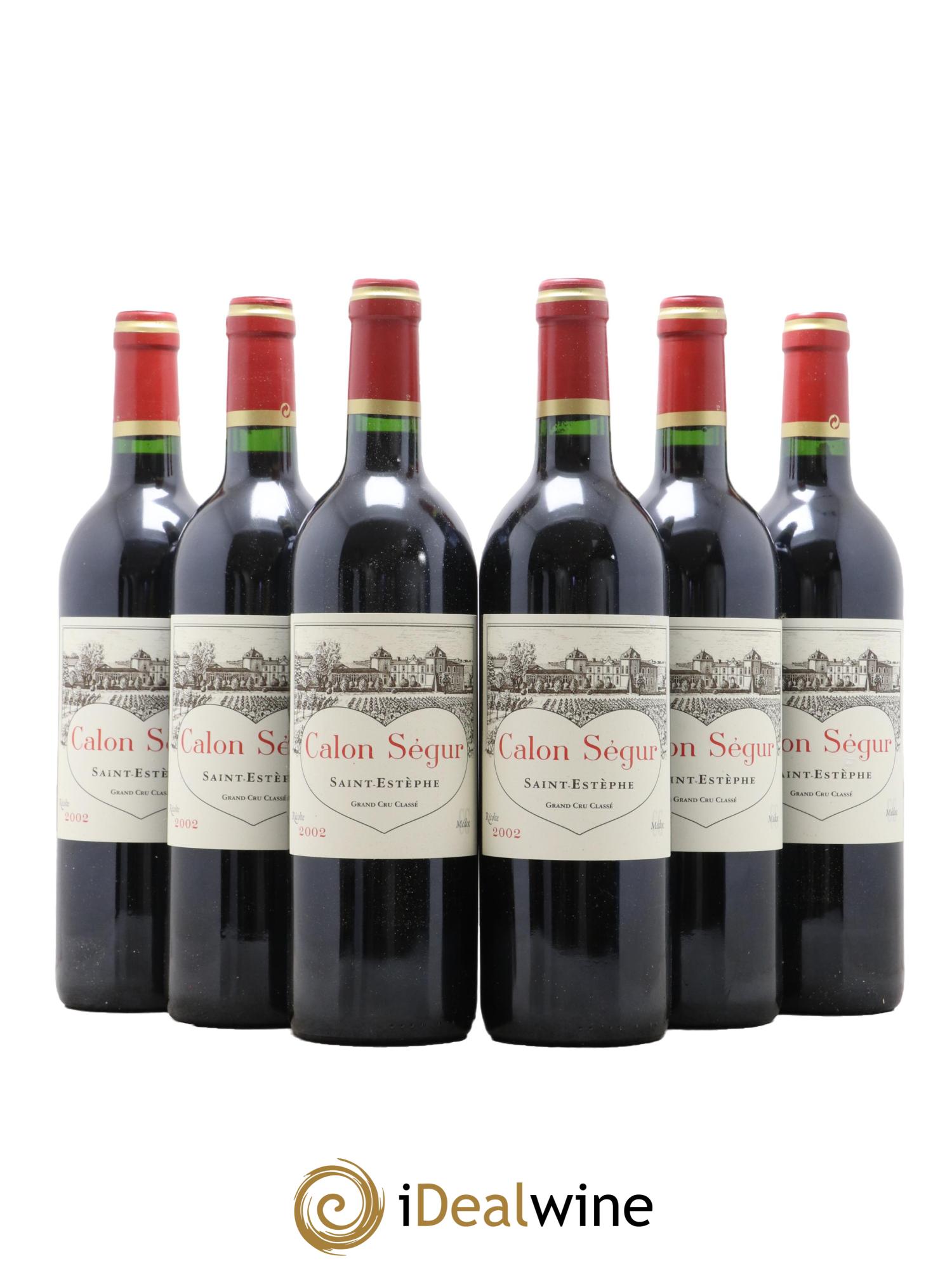Château Calon Ségur 3ème Grand Cru Classé 2002 - Posten von 6 Flaschen - 0