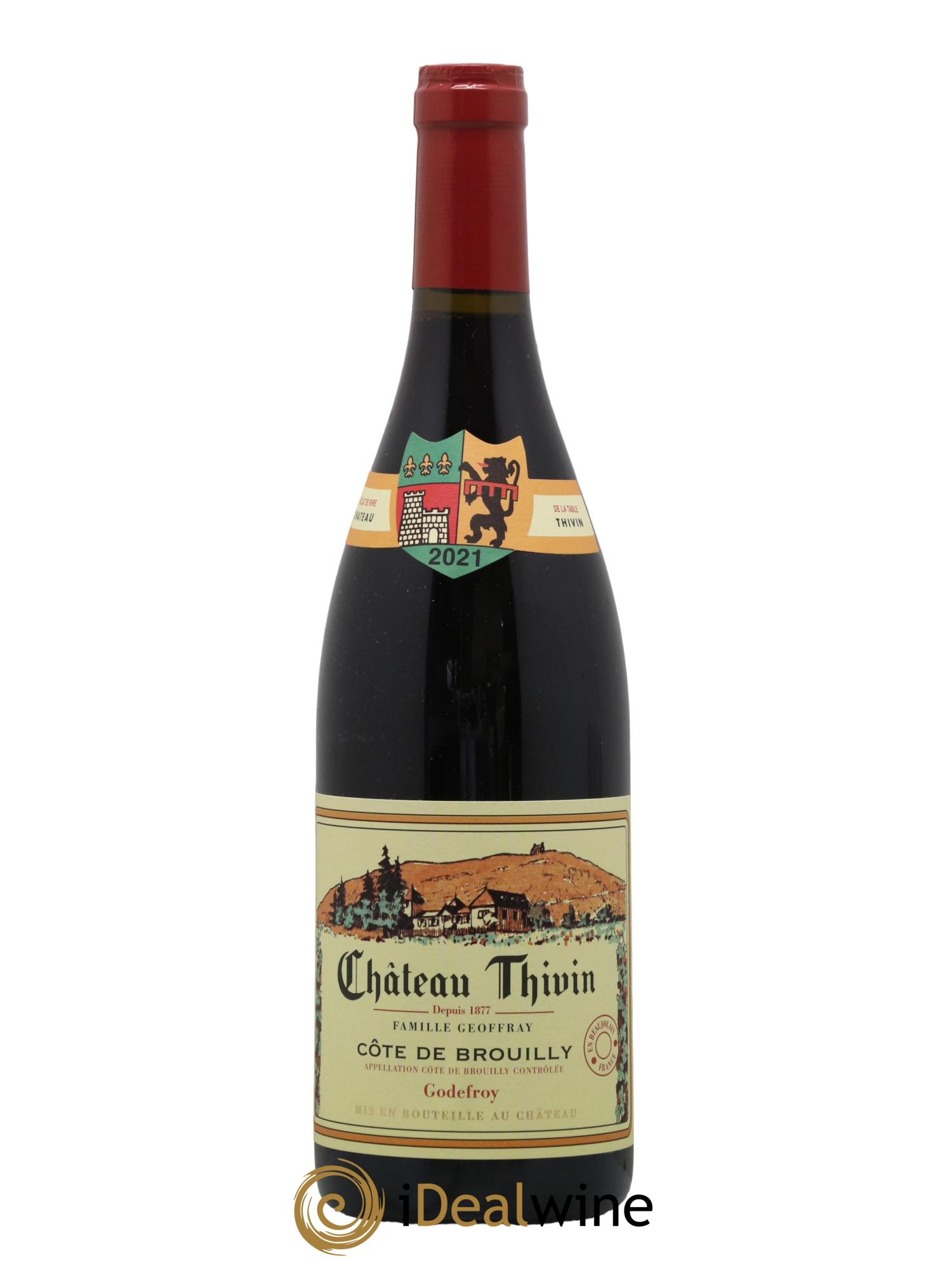 Côte de Brouilly Cuvée Godefroy Château Thivin 2021 - Lot de 1 bouteille - 0