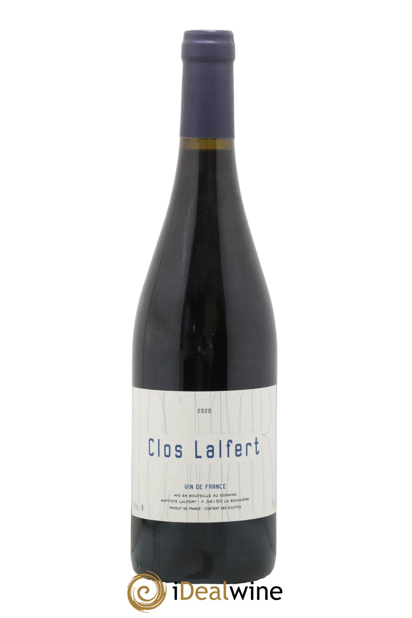 Vin de France Clos Lalfert - Baptiste Lalfert 2020 - Lot de 1 bouteille - 0