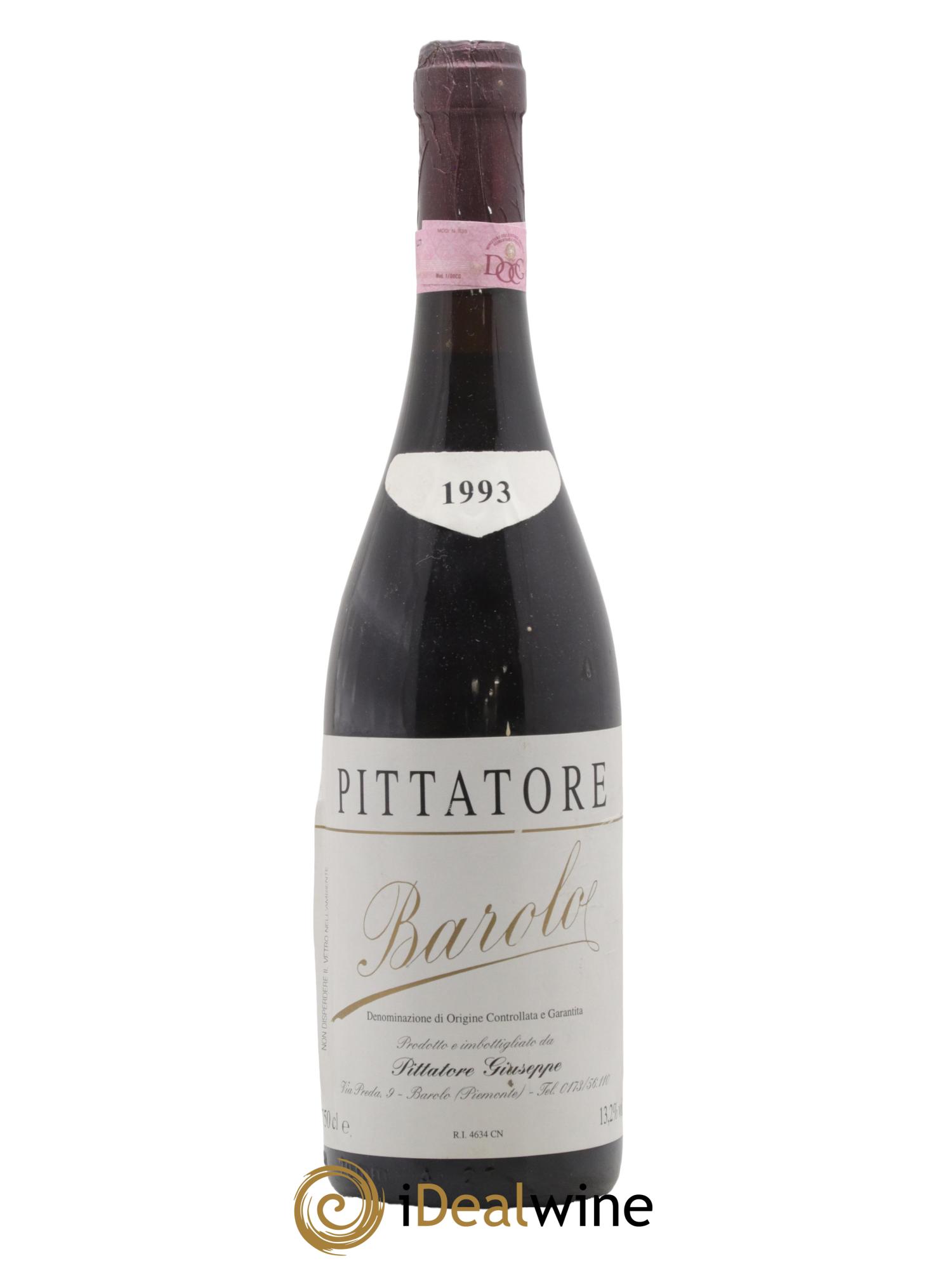 Barolo DOCG Pittatore Giuseppe 1993 - Lot of 1 bottle - 0